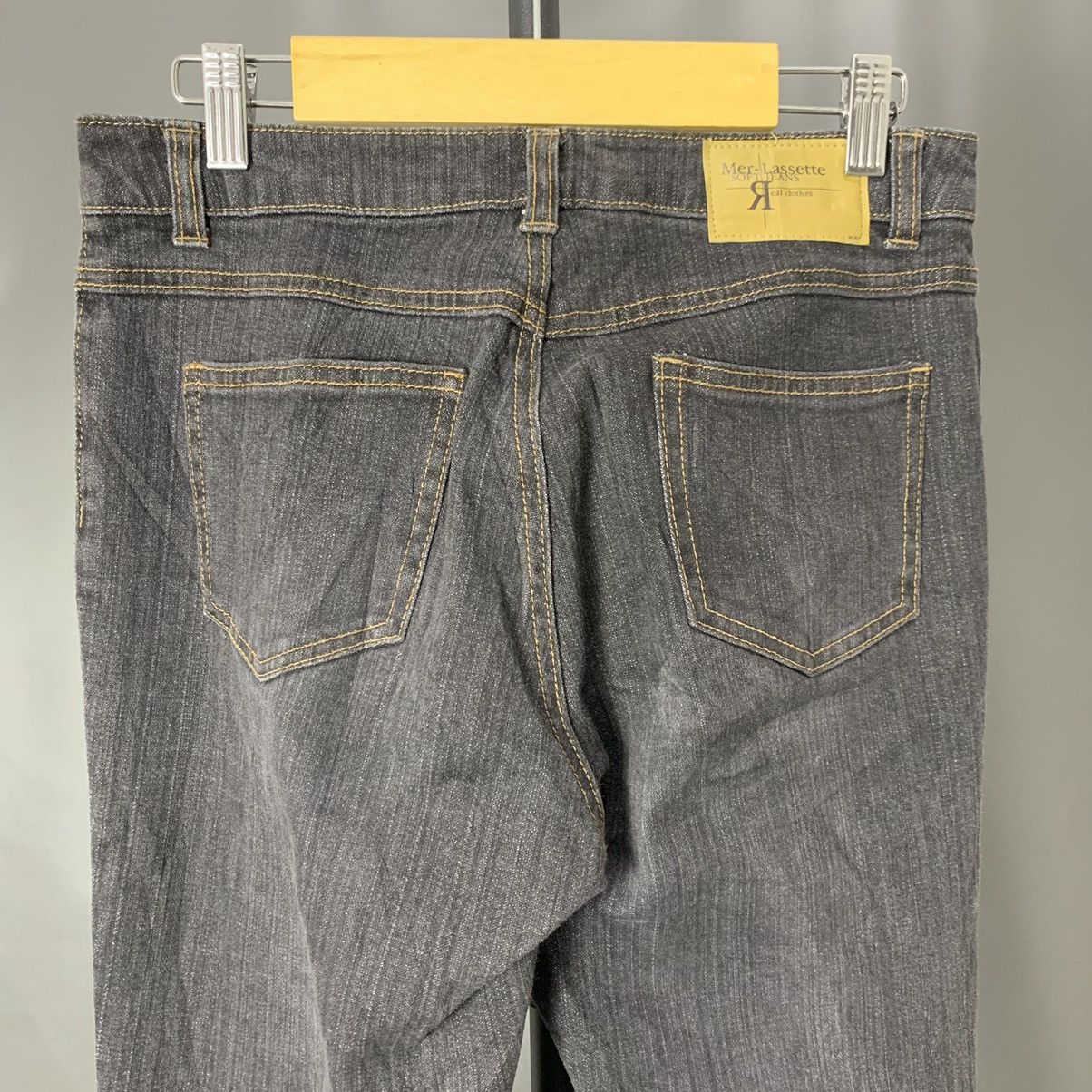 Hysteric Glamour Vtg 90s Japanese Mer-Lassette Denim Flare Punk Boot Cut Pant Size US 29 - 6 Thumbnail