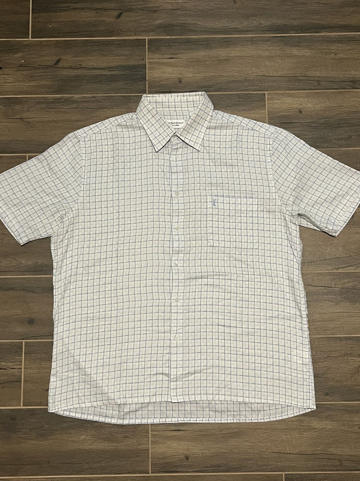 Vintage × Yves Saint Laurent Mens Vintage YSL Yves Saint Laurent shirts button up luxury Size US L / EU 52-54 / 3 - 1 Thumbnail
