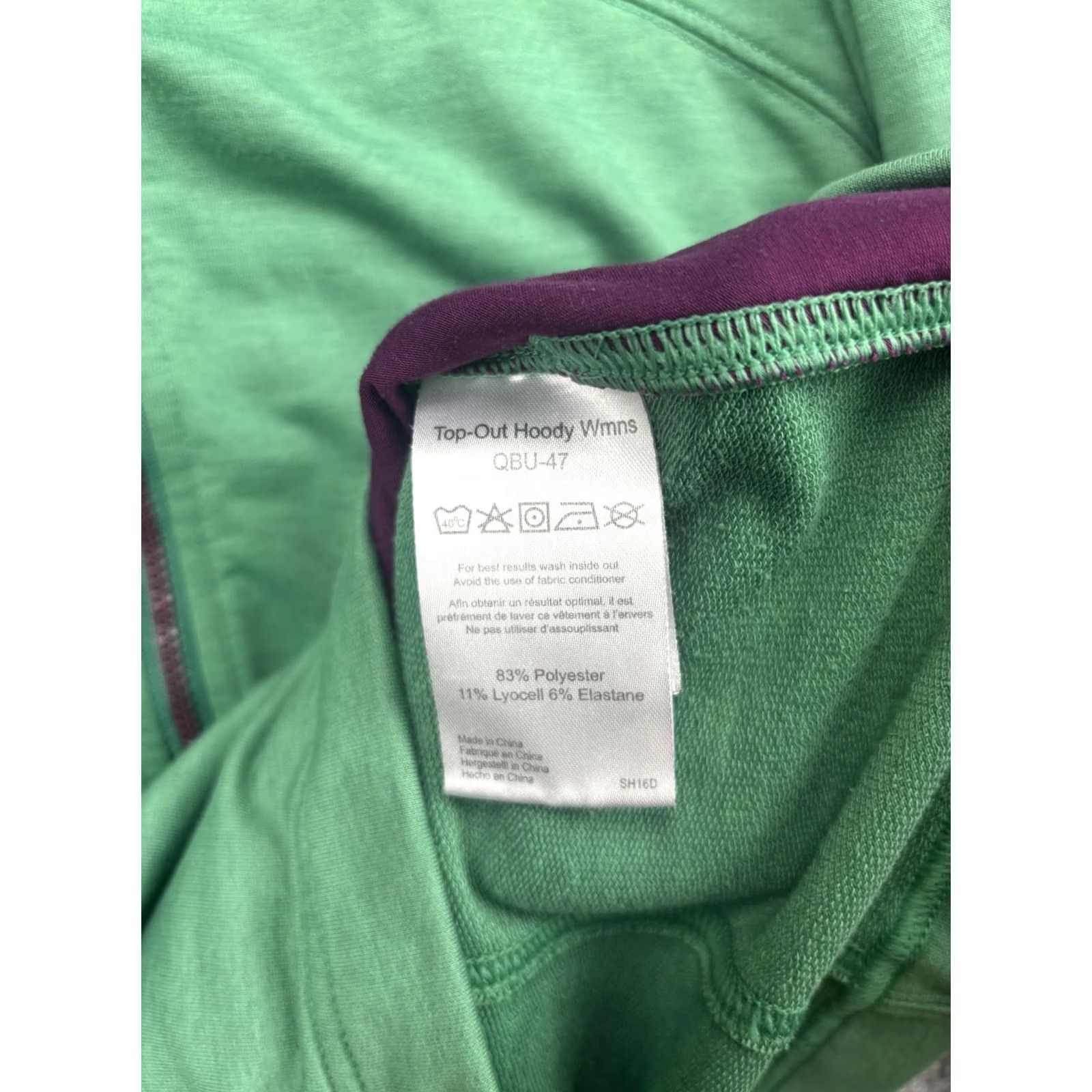 Rab Rab Top-Out Hoody Womens M Green Full Zip High Neck Raglan Stretch Hoodie Shirt - Womens, M, Green, Rab, Top-Out Hoody, Full Zip, Raglan Sleeve Size M / US 6-8 / IT 42-44 - 6 Thumbnail
