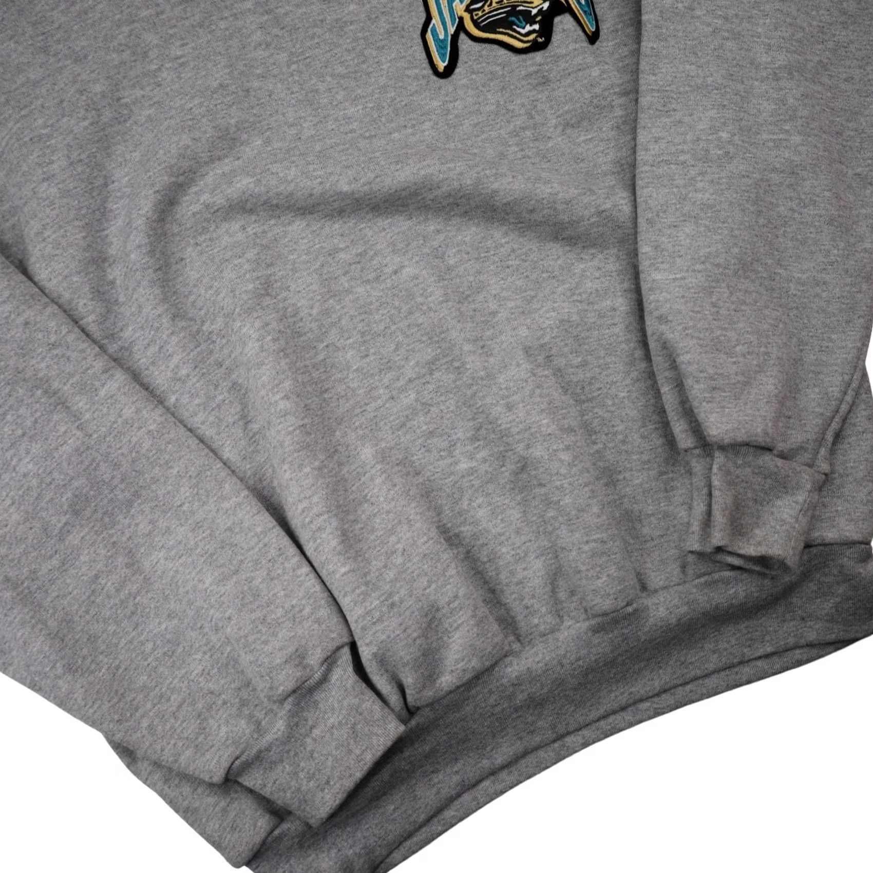 NFL VINTAGE Majestic Jacksonville Jaguars Sweatshirt Patch Mock Neck Pullover Men XL Gray NFL Size US XL / EU 56 / 4 - 3 Thumbnail