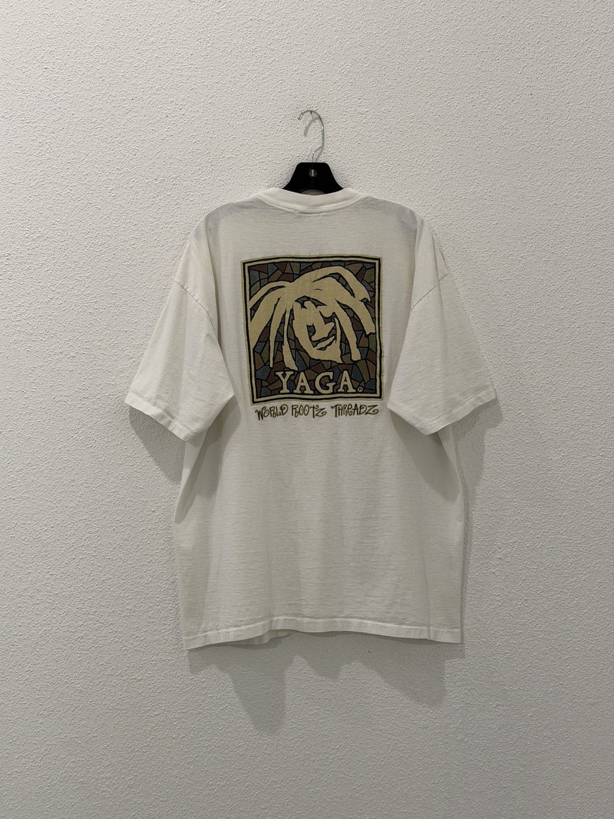 Vintage Vintage 90s Yaga Tshirt Single Stitch Rasta Surf Skate XL Size US XL / EU 56 / 4 - 1 Thumbnail