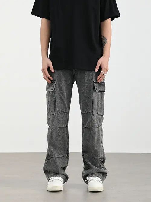 VIBE washed fade cargo jeans Size US 32 / EU 48 - 2 Thumbnail