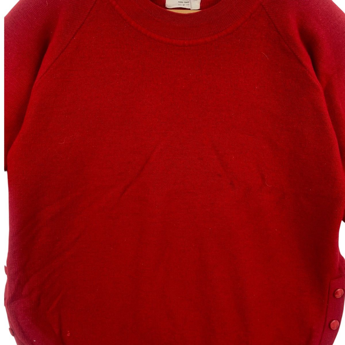 Vintage Vintage 80’ KOBE MODE TOKYO Designer Red Blouse Tee Shirt Size M / US 6-8 / IT 42-44 - 3 Thumbnail