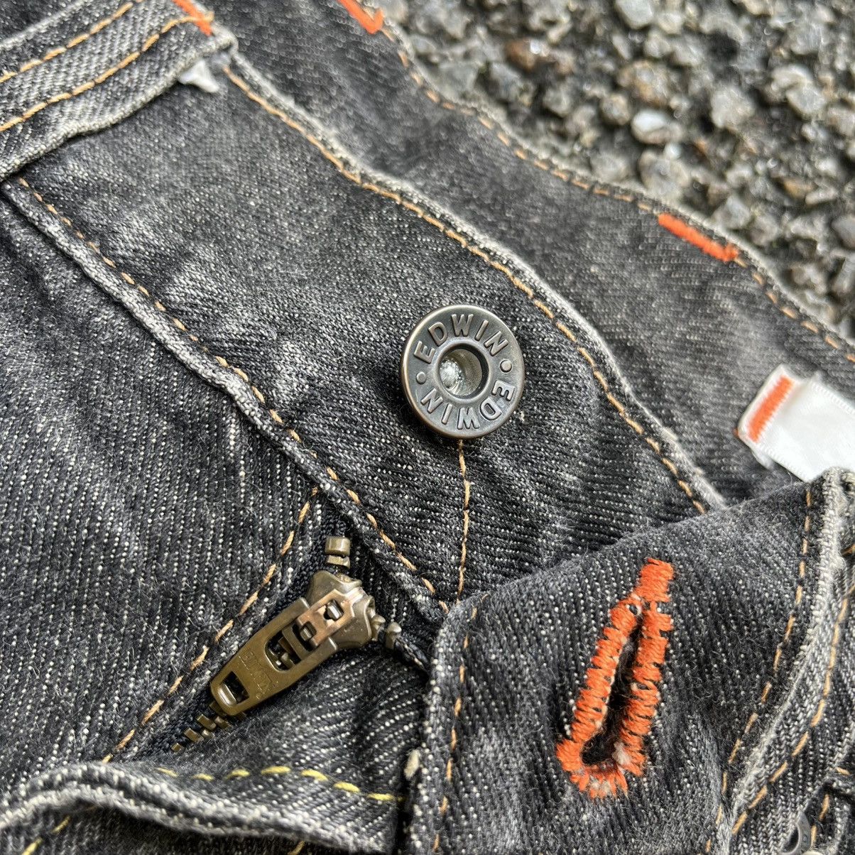 Hysteric Glamour Japanese Edwin XVS Black Flared Jeans Bootcut Distressed Size US 30 / EU 46 - 7 Thumbnail