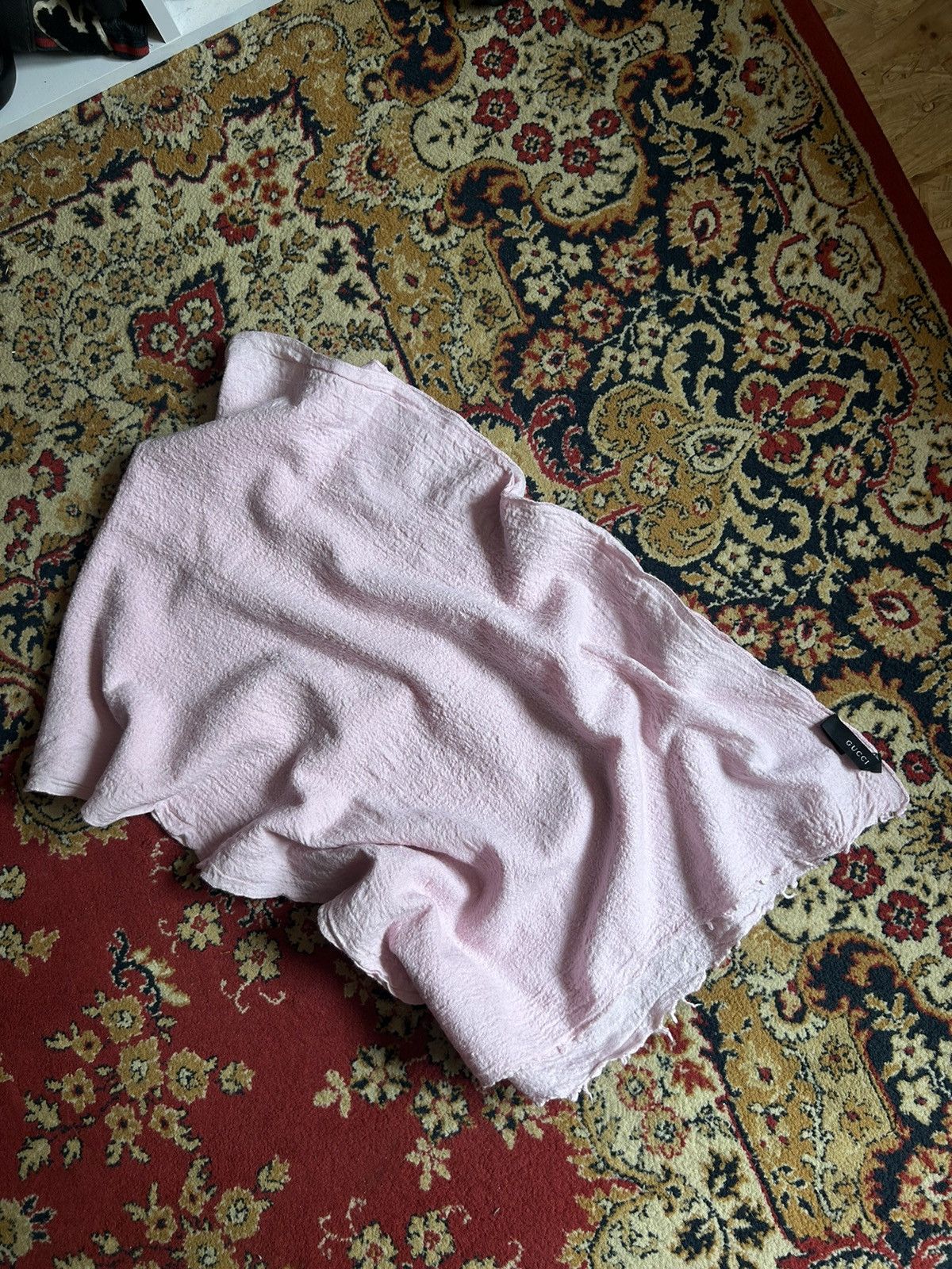 Gucci × Vintage Vintage Gucci scarf very rare pink archive Size ONE SIZE - 3 Thumbnail