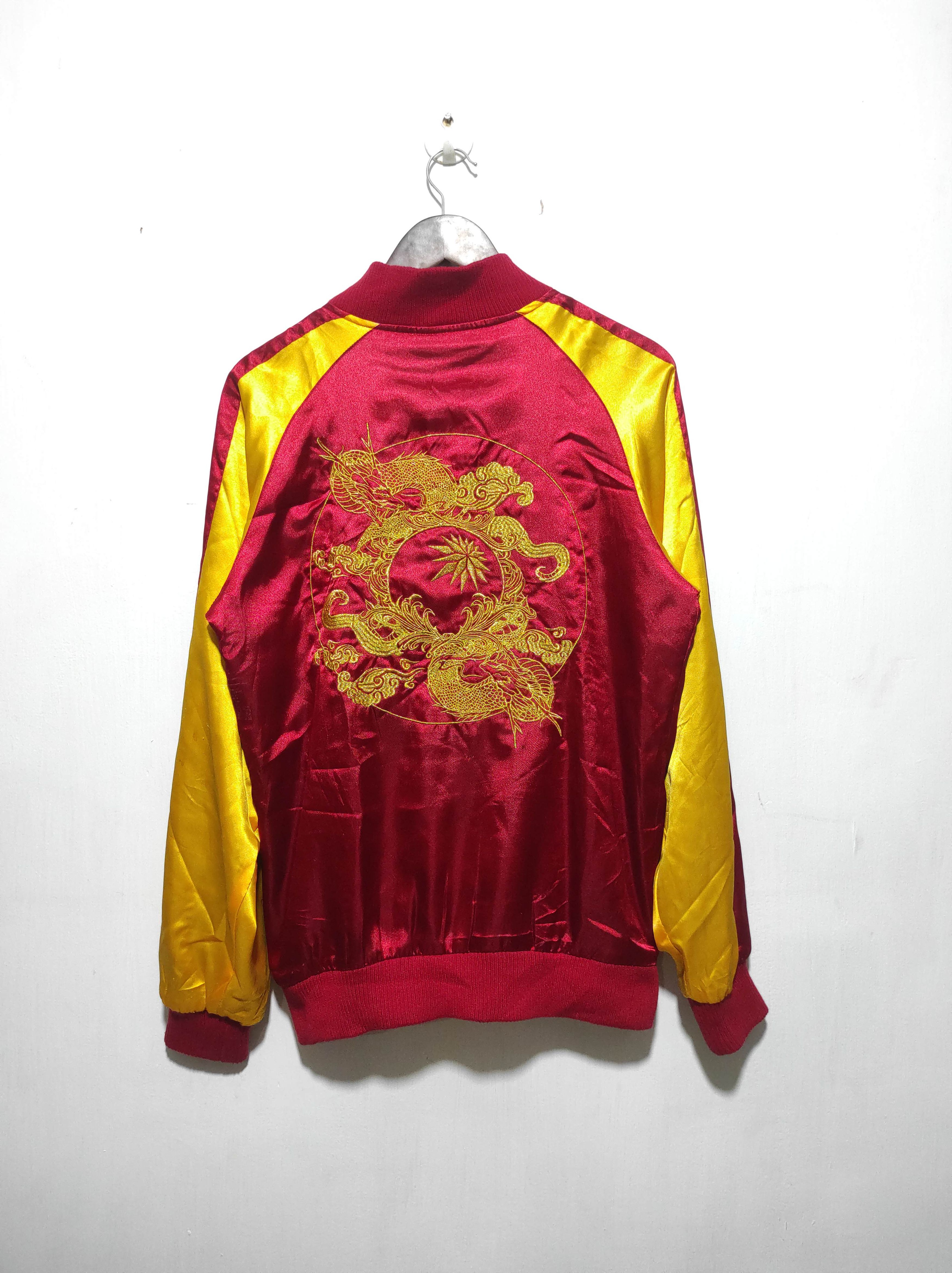 Japanese Brand Team Factory Satin Embroidery Sukajan Jacket Size US M / EU 48-50 / 2 - 2 Thumbnail