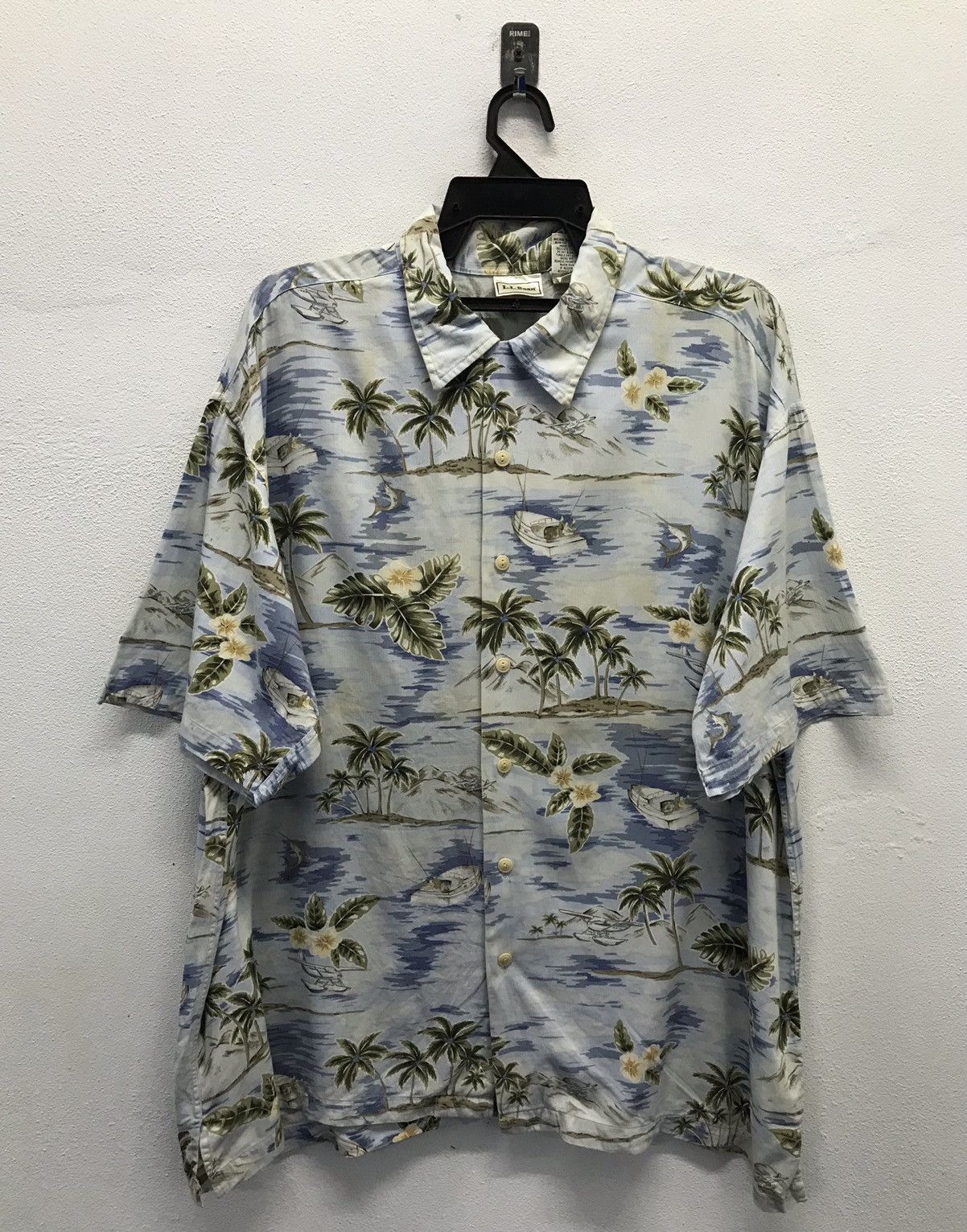 L.L. Bean × Vintage L.L. Bean Short Sleeve Shirt Button Up Size US L / EU 52-54 / 3 - 1 Thumbnail