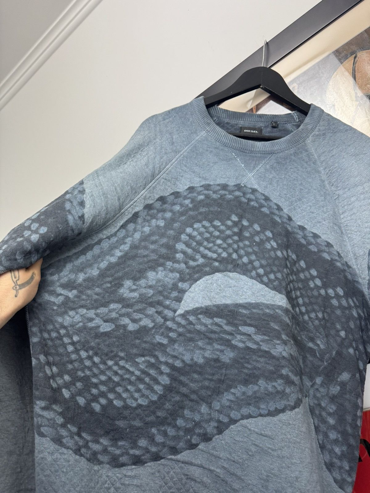 Diesel Diesel Vintage Y2k Snake Print Oversize Crewneck Sweatshirt Size US XL / EU 56 / 4 - 3 Thumbnail