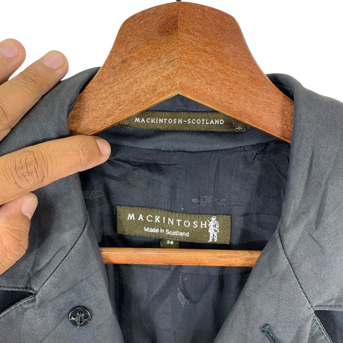 VINTAGE MACKINTOSH SCOTLAND OVERCOAT JACKET FADED