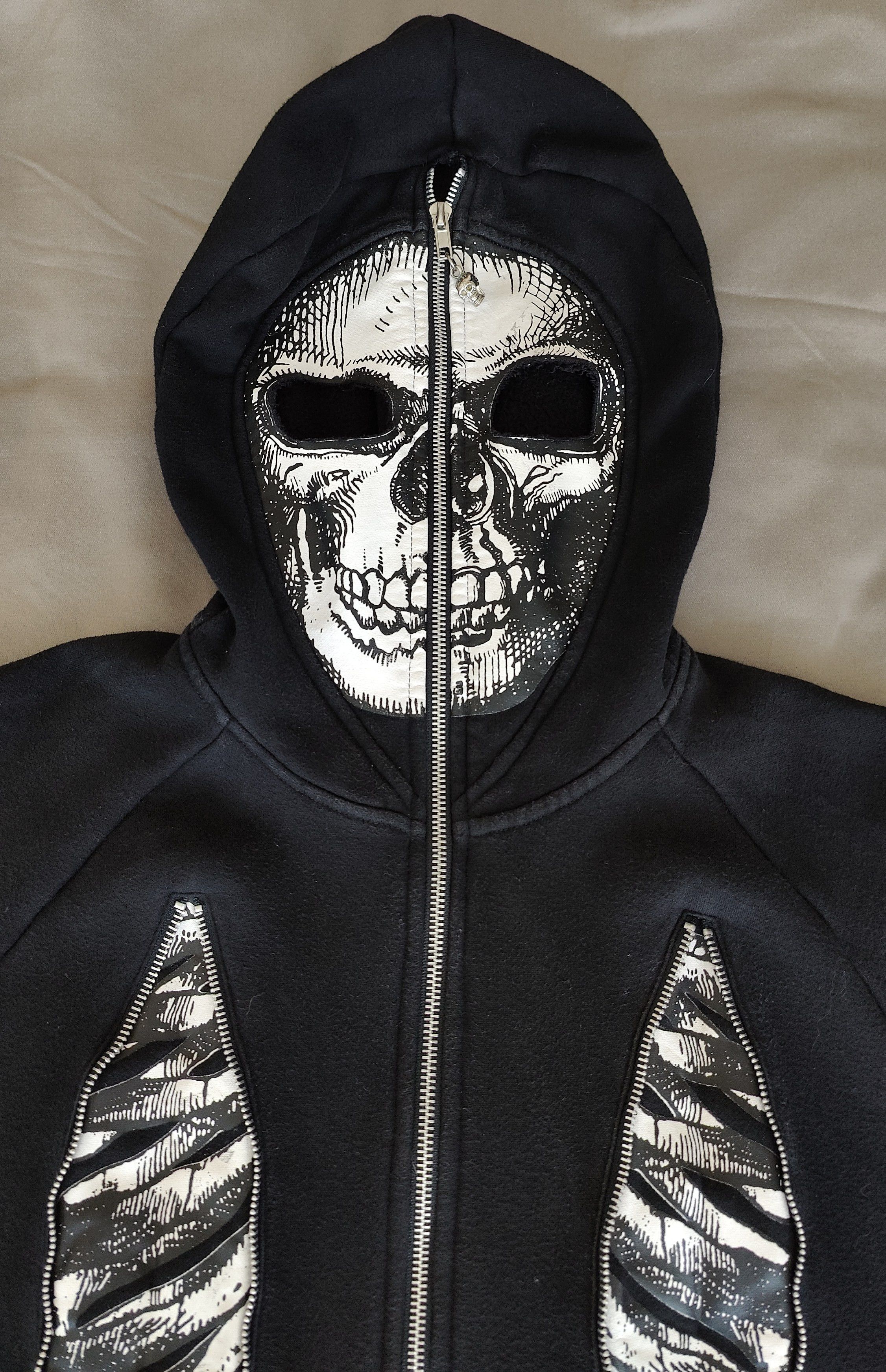 Vintage Jawbreaker Skeleton Multi Zippers Zip Up Sweatshirt Hoodie Size US L / EU 52-54 / 3 - 7 Thumbnail