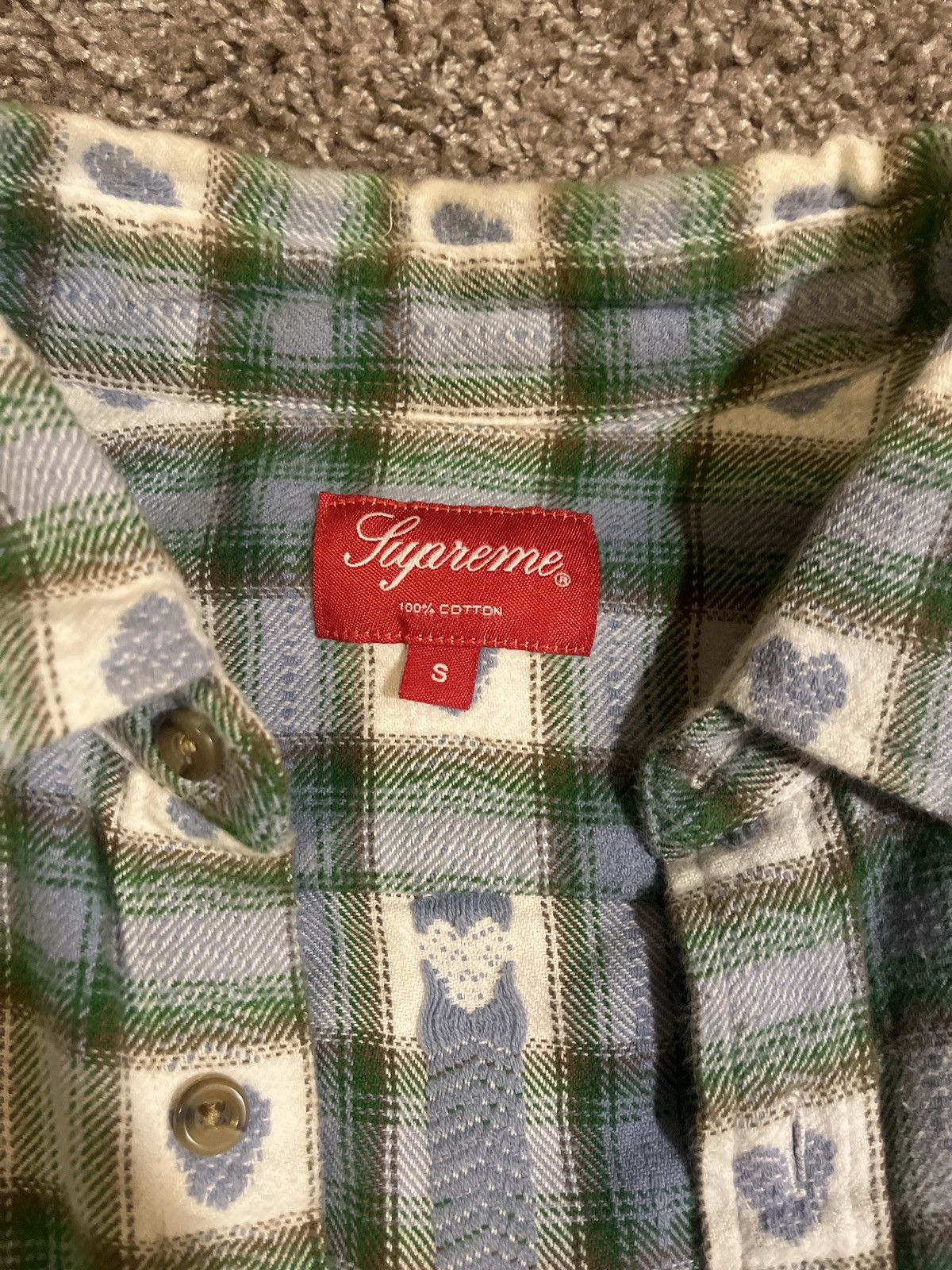 Supreme Supreme hearts plaid flannel Size US S / EU 44-46 / 1 - 5 Thumbnail