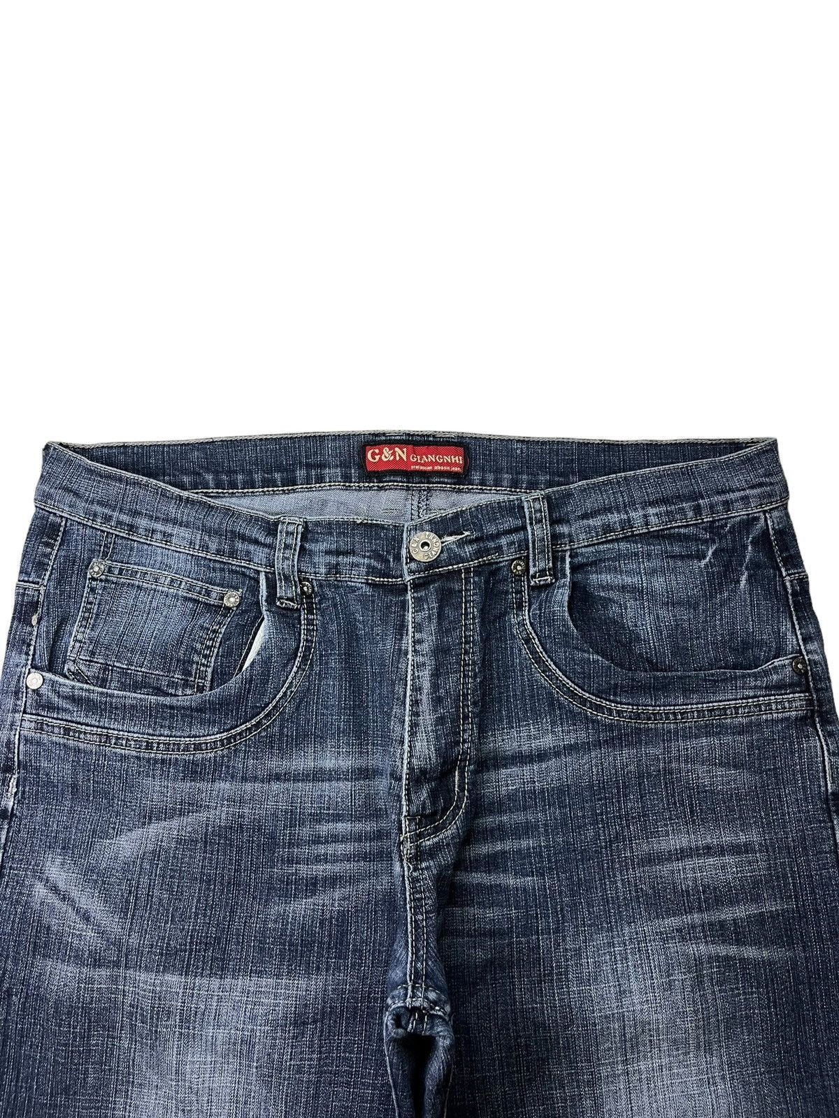Japanese Brand Vintage Japanese Brand Faded Blue Wash Baggy Jeans Size US 36 / EU 52 - 4 Thumbnail