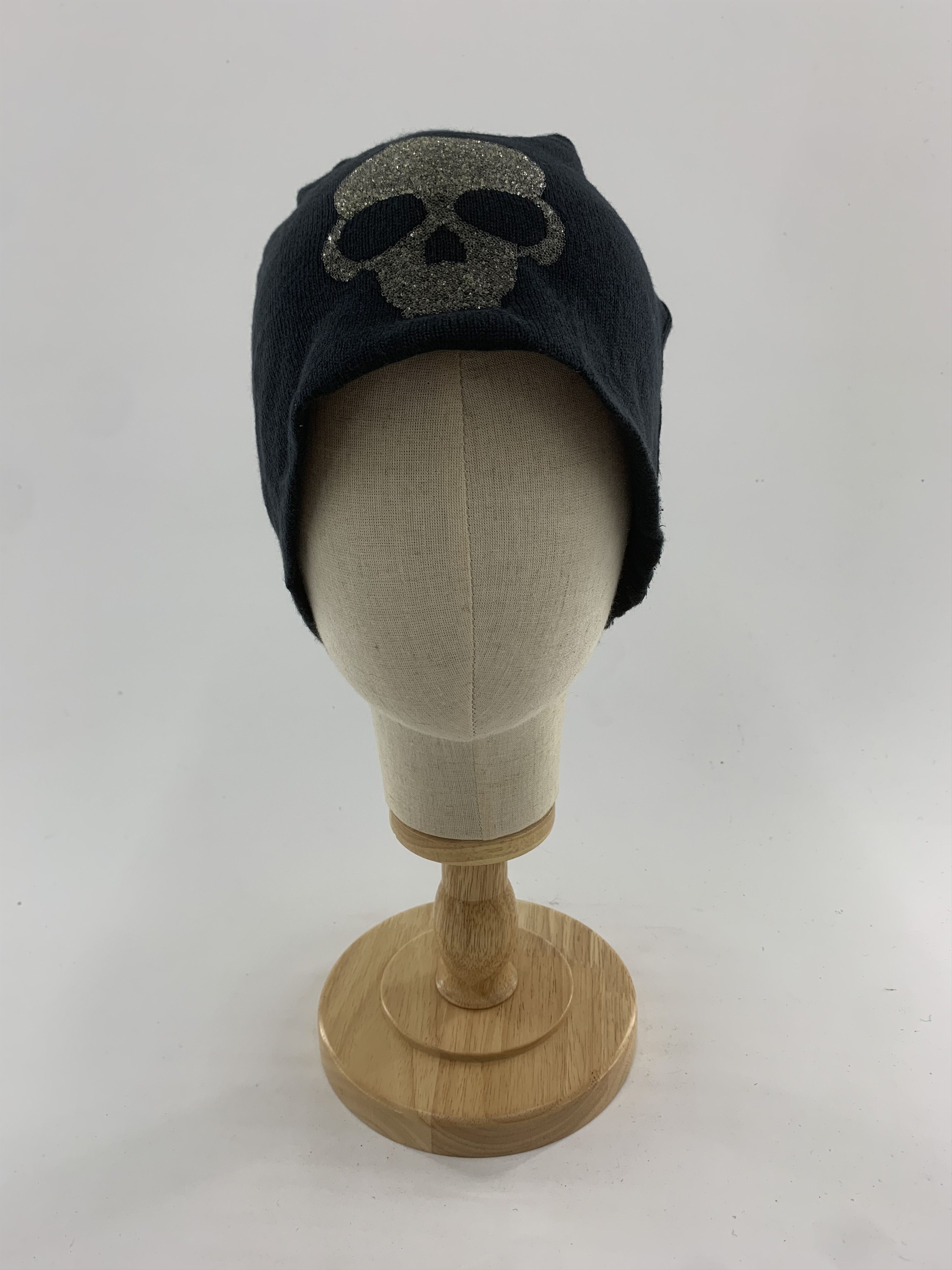 Vintage Skull Beanie Hat Snowcap Size ONE SIZE - 1 Thumbnail