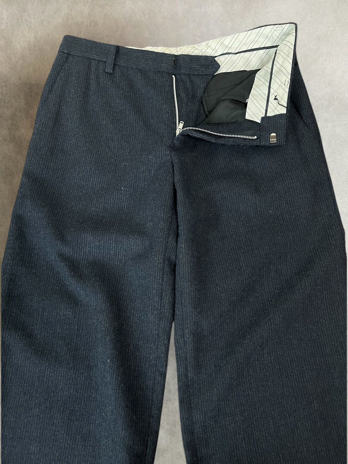Tsumori Chisato tsumori chisato brush wool pinstripes trousers Size US 31 - 5 Thumbnail