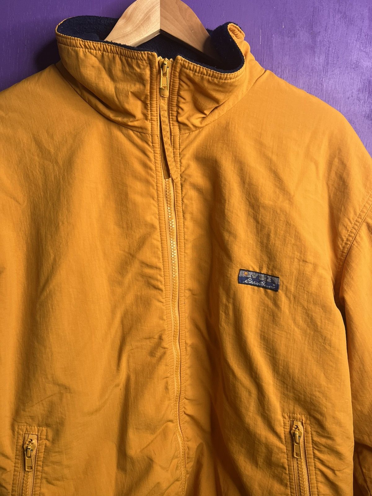Eddie Bauer × Vintage Vintage 90s Eddie Bauer fleece lined jacket Size US L / EU 52-54 / 3 - 3 Thumbnail