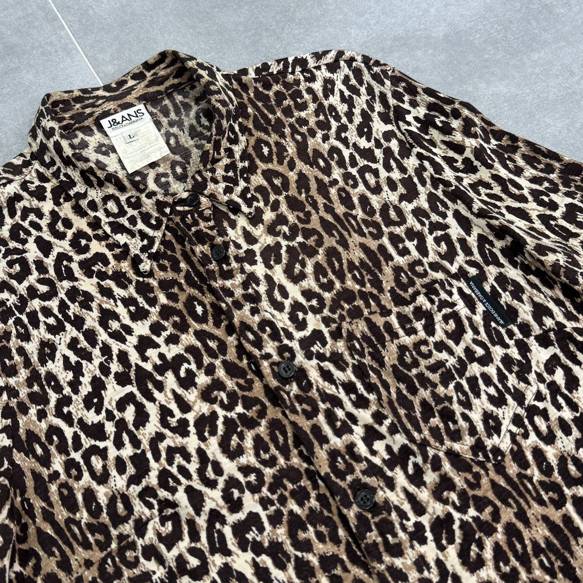 Dolce & Gabbana Vintage Dolce & Gabbana Jeans Wool Button Blouse Leopard Size M / US 6-8 / IT 42-44 - 9 Thumbnail