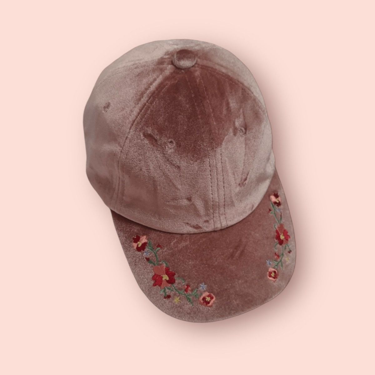 Japanese Brand × Velvet × Vintage VINTAGE VELVET SUKAJAN EMBROIDERED SAKURA JAPAN STRAPBACK Size ONE SIZE - 1 Thumbnail