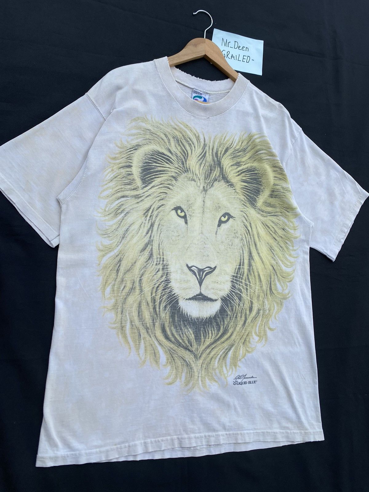 Liquid Blue Rare Vintage Liquid Blue Lion Head Printed Tshirt Size US L / EU 52-54 / 3 - 5 Thumbnail