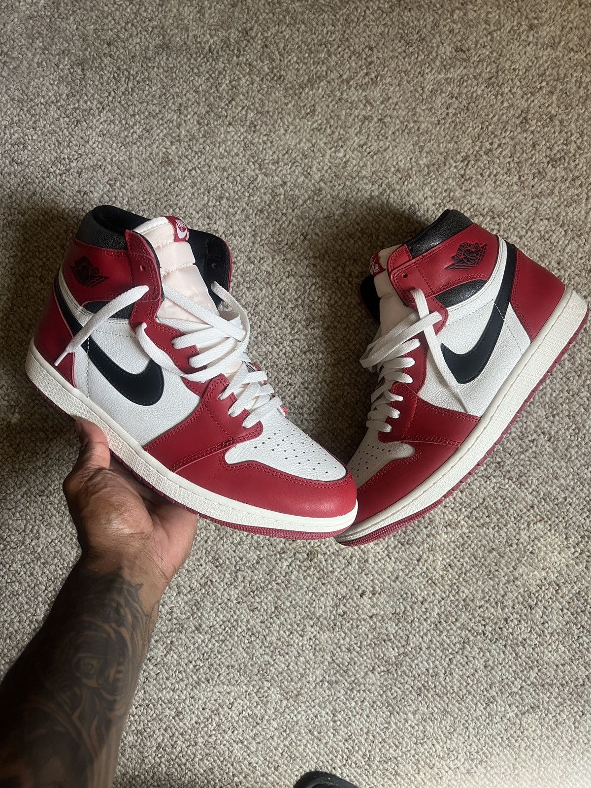 Pre-owned Jordan Nike Air Jordan 1 Lost & Found Shoes In Red