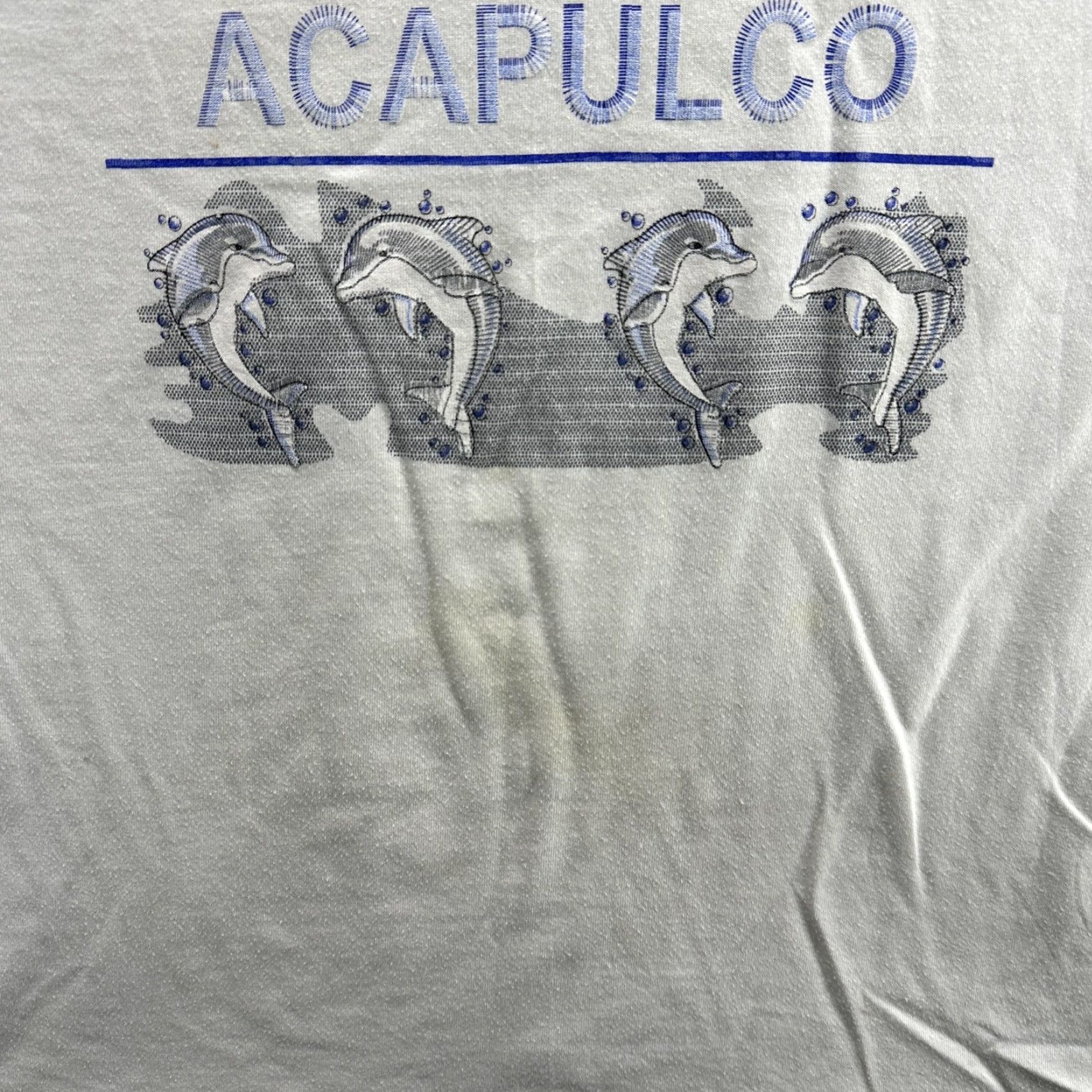Vintage VINTAGE Original Beach Acapulco Shirt Mens Small White Dolphins Graphic 90s Beach Travel Marine Country Crew Neck Short Sleeve T-Shirt Mens Size US S / EU 44-46 / 1 - 4 Thumbnail