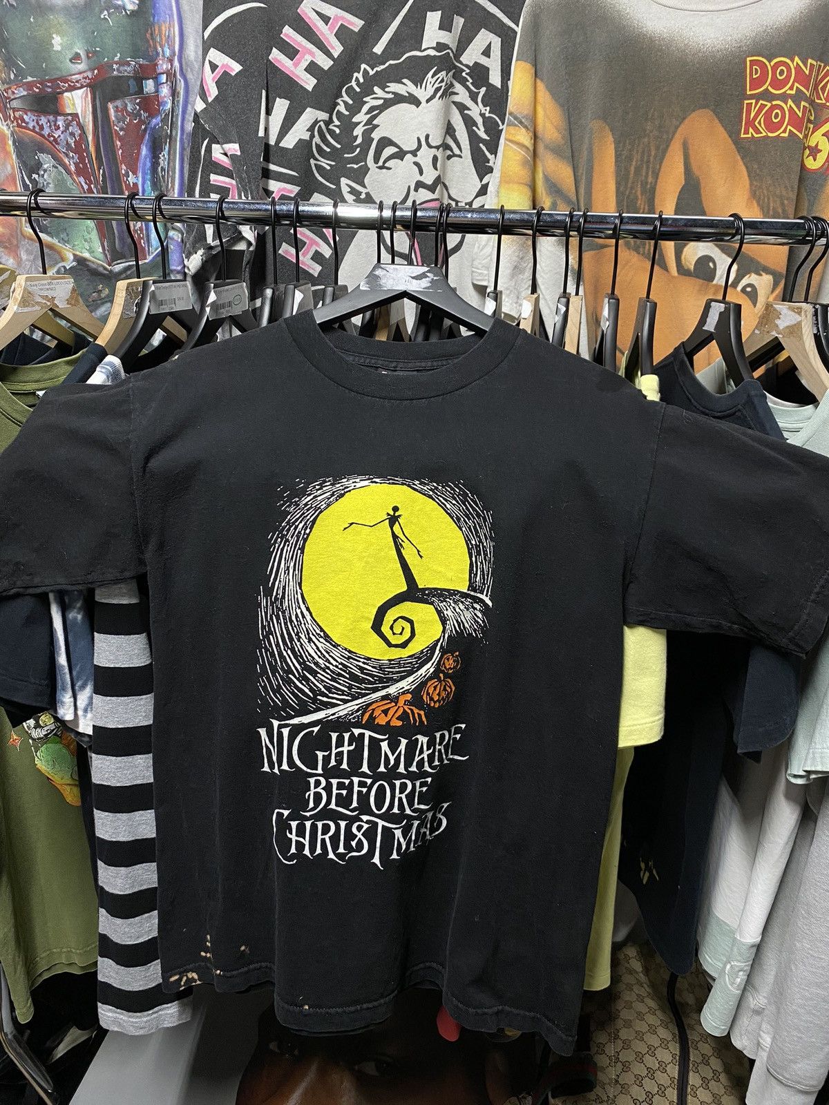 Disney × Vintage 90’s Vintage Nightmare Before Christmas Disney Movie Tee Med Size US M / EU 48-50 / 2 - 1 Thumbnail