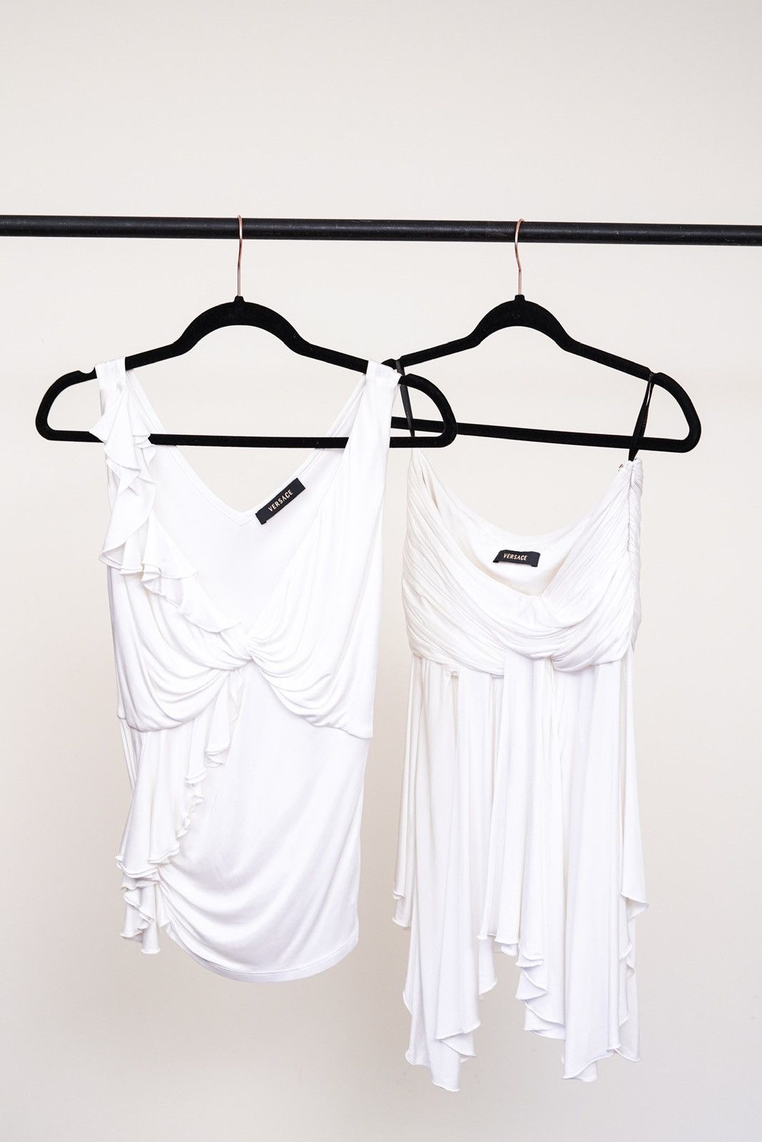 Versace Versace White Asymmetric Two-Piece Set Size M / US 6-8 / IT 42-44 - 10 Thumbnail