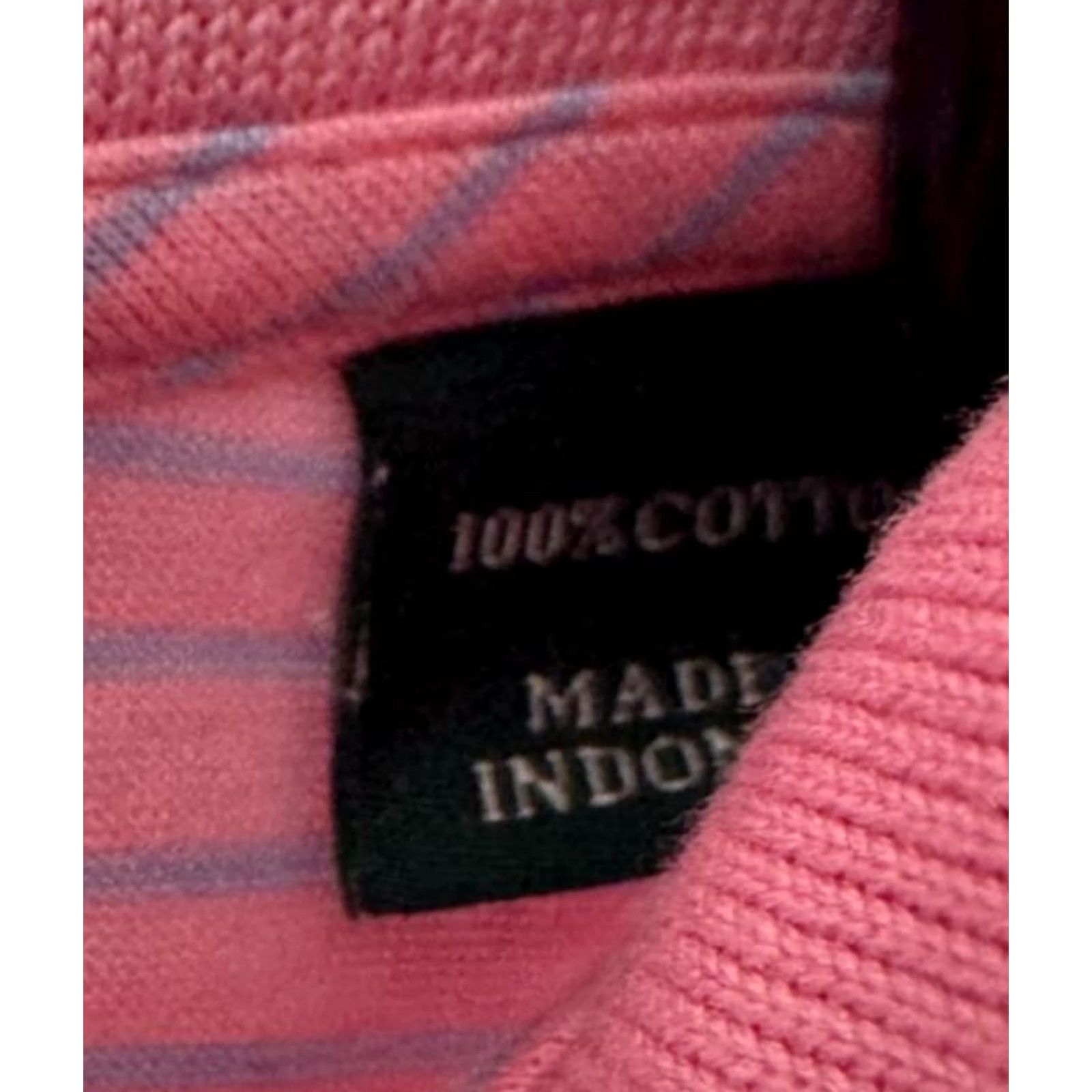 Vintage Bobby Jones Mens L Pink Golf Polo Masters Embroidered Augusta Logo Amen Striped Size US L / EU 52-54 / 3 - 3 Thumbnail