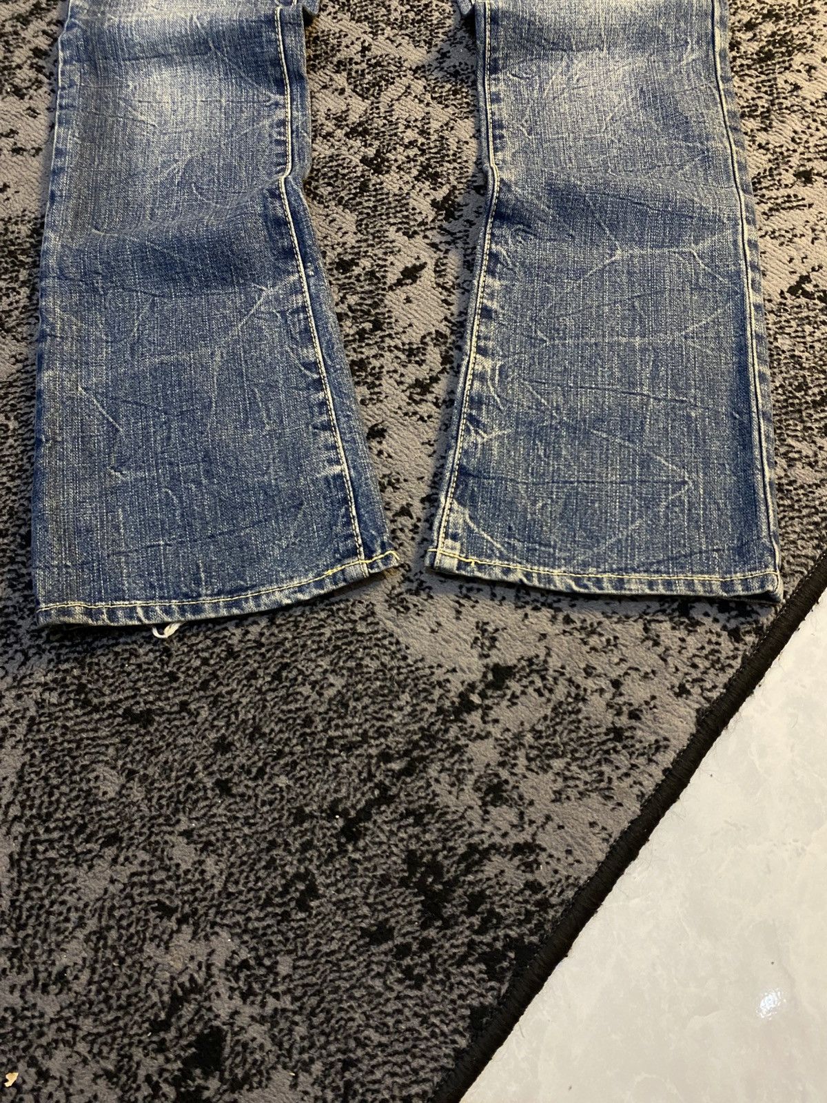 Tornado Mart 2000s Flared Studded Ozz First Japan Distressed Jeans 🔥 Size US 31 - 8 Thumbnail