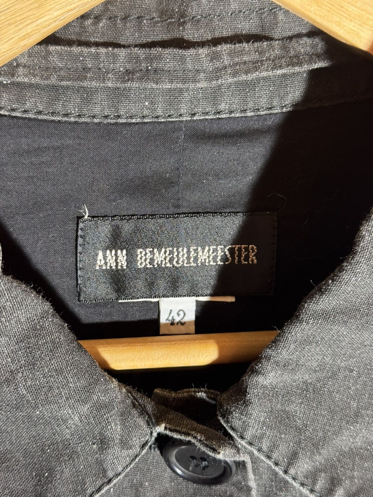 Ann Demeulemeester Ann demeulemeester vintage washed black glitter jacket 42 Size M / US 6-8 / IT 42-44 - 2 Thumbnail