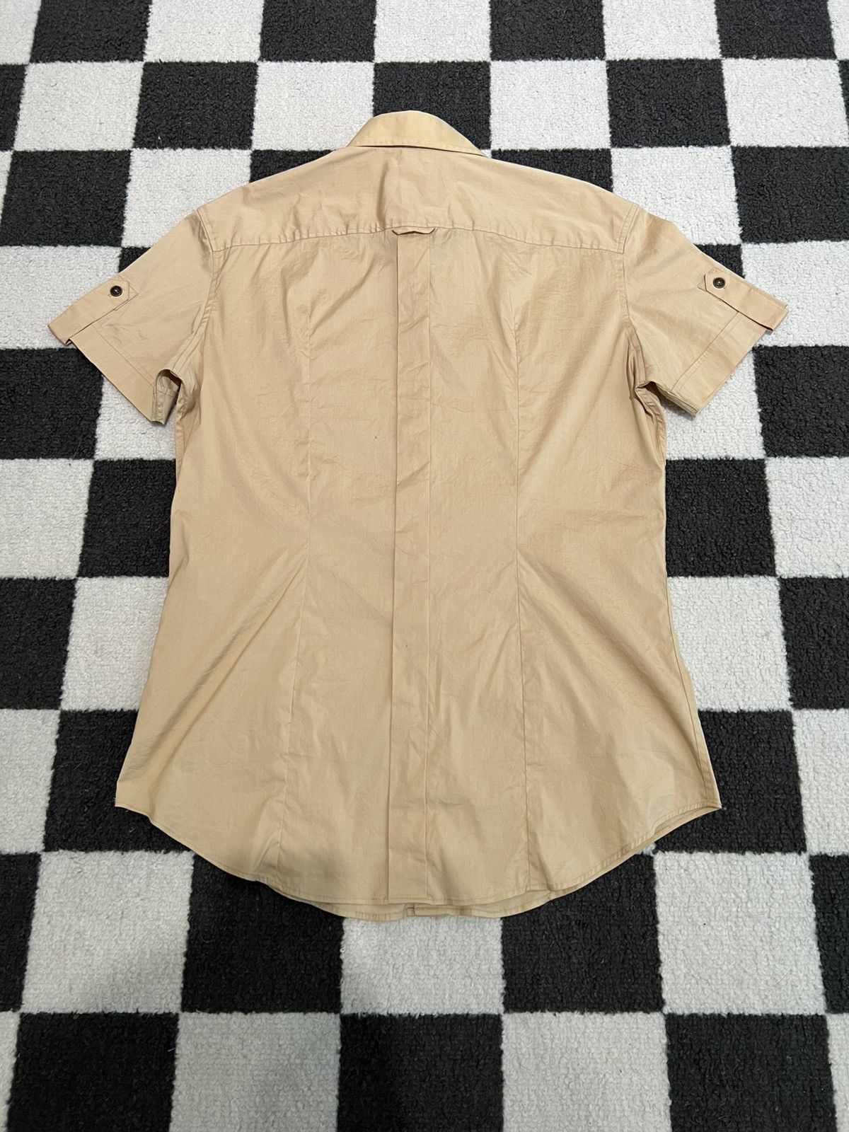 Dolce & Gabbana D&G Utility Dolce & Gabanna Beige Slim Shirt Size US L / EU 52-54 / 3 - 9 Thumbnail