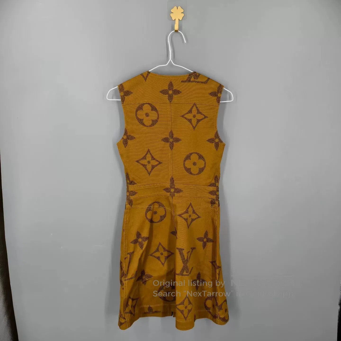 Louis Vuitton Louis Vuitton Brown Monogram Sleeveless Dress. Size XXS / US 00 / IT 34 - 2 Thumbnail