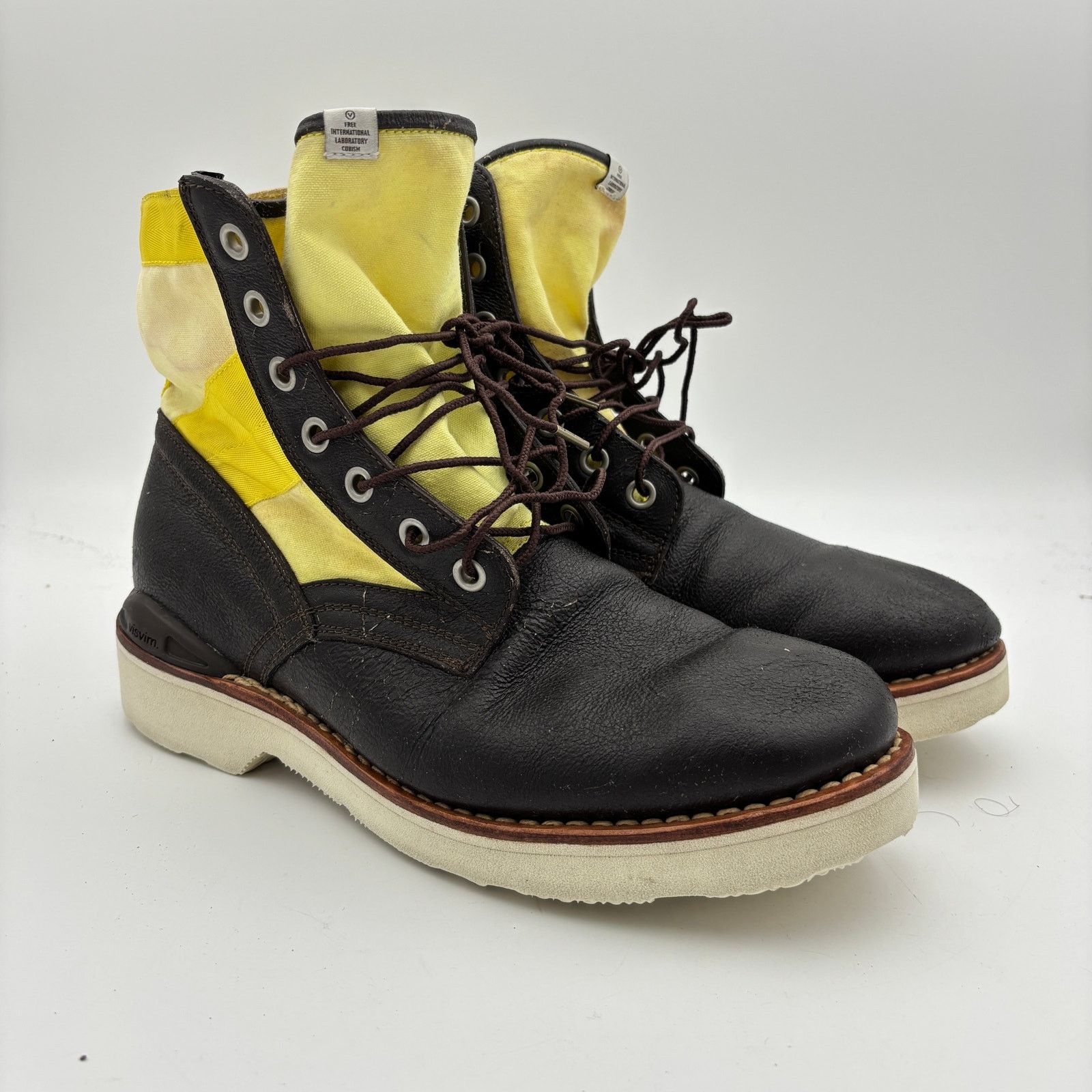 Visvim Visvim 7-Hole '73 Folk Yellow Boots Men's 12 Handmade Size US 12 / EU 45 - 1 Thumbnail