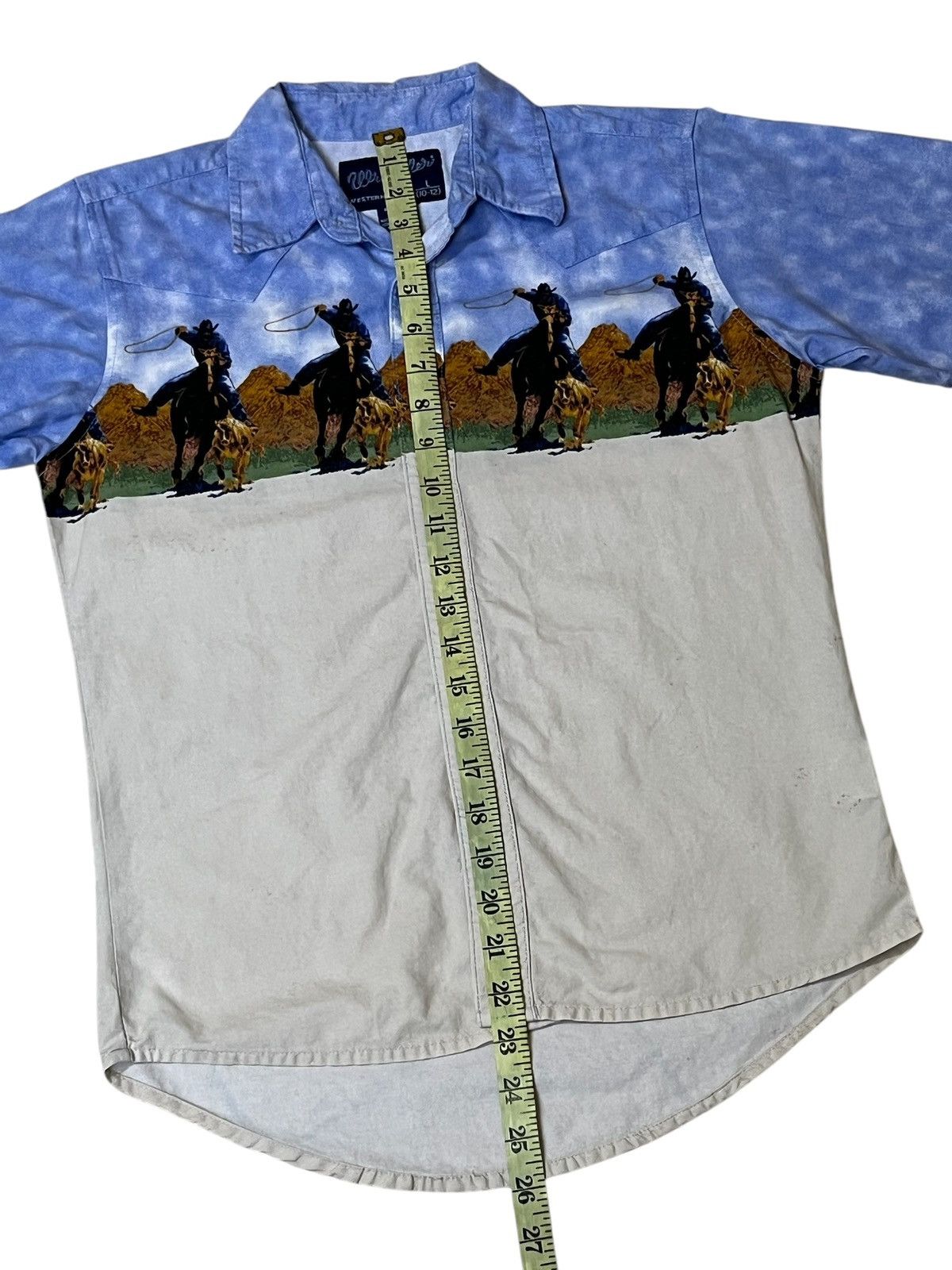 Wrangler RARE🔥VINTAGE WRANGLER COWBOYS WESTERN BUTTON UPS SHIRT Size US XS / EU 42 / 0 - 12 Thumbnail