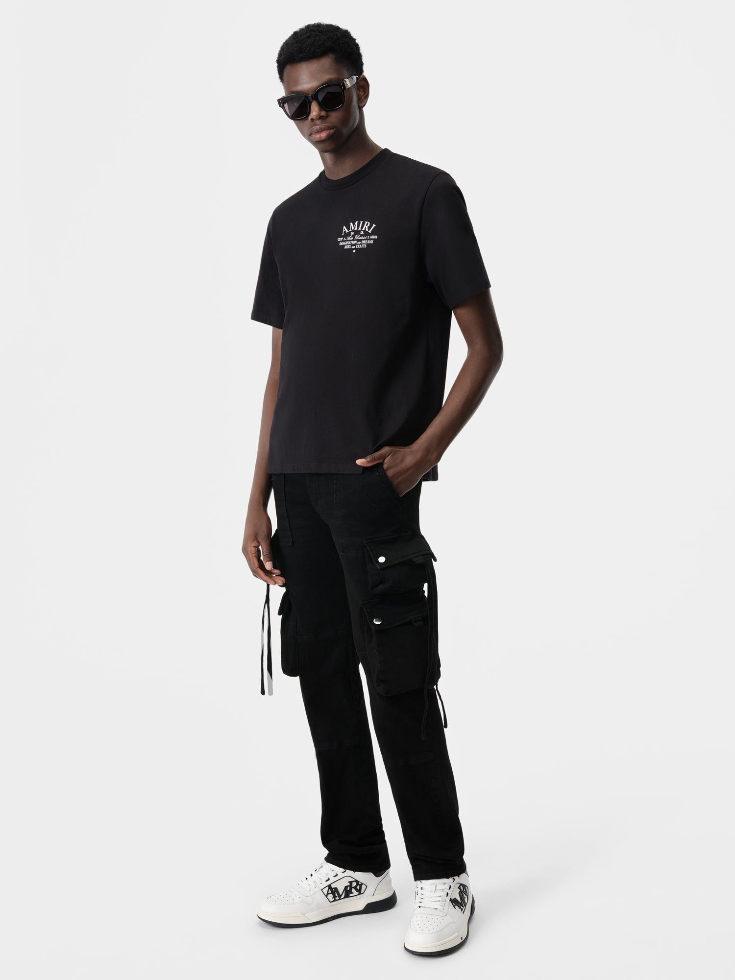 Amiri oc11z0225 Tactical Cargo Jeans in Black Size US 31 - 2 Thumbnail