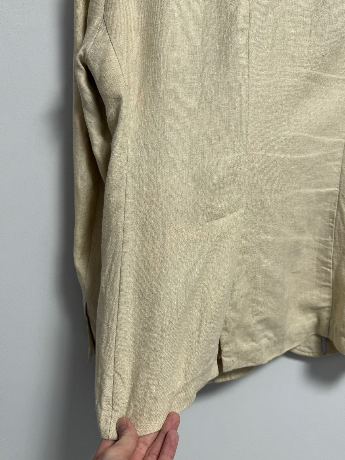 Polo Ralph Lauren Polo Ralph Lauren Blazer Beige Luxury Vintage Size 40R - 23 Thumbnail