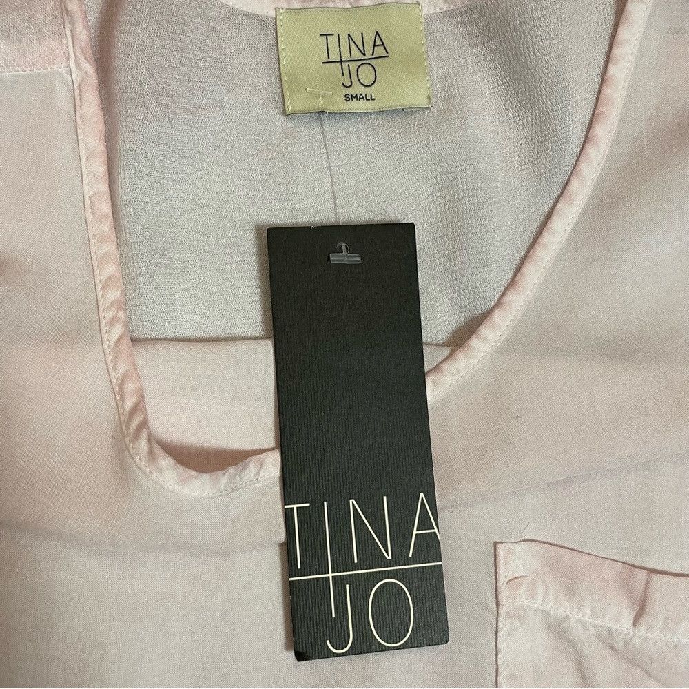 Other NWT New Tina + Jo Pink Short Sleeve Hi-Low Top Size S Size S / US 4 / IT 40 - 9 Thumbnail