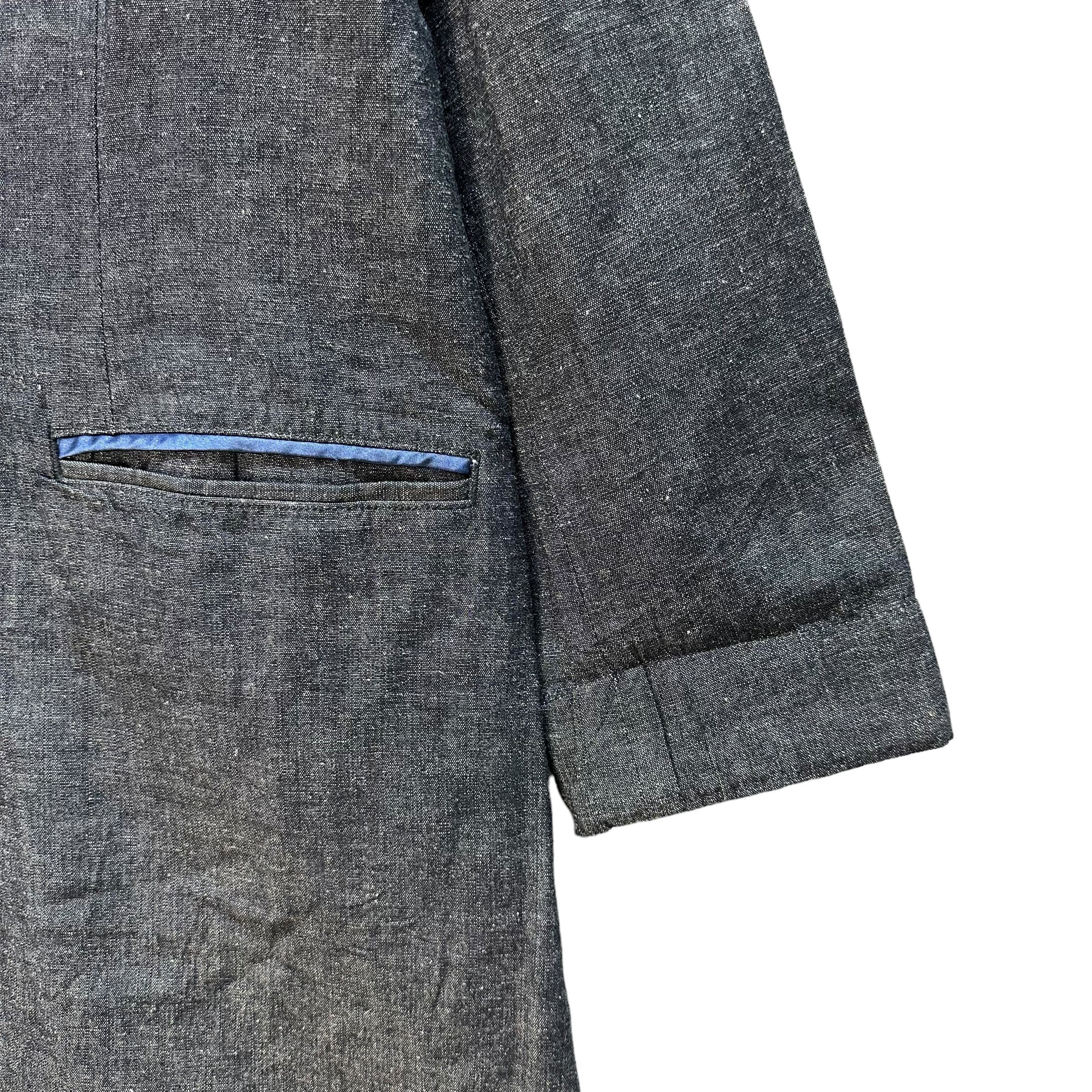 Japanese Brand +M Cotton Linen Overcoat #A20-0473 Size M / US 6-8 / IT 42-44 - 5 Thumbnail