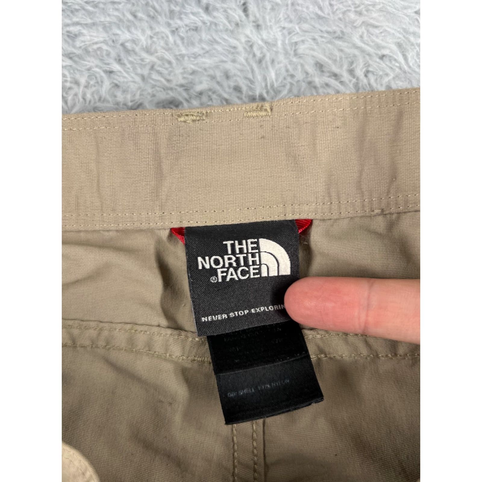 The North Face The North Face Shorts Men Medium Beige Belted Cargo 100% Nylon Hike Camp Fish Size US 31 - 7 Thumbnail