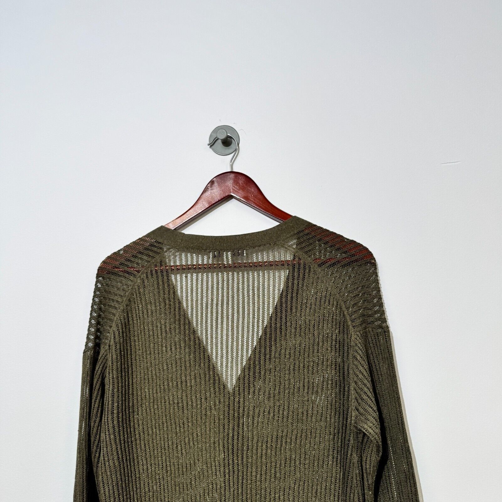 Vintage Vintage Ines De La Fressange Green Viscose Cardigan Size L Size US L / EU 52-54 / 3 - 7 Thumbnail