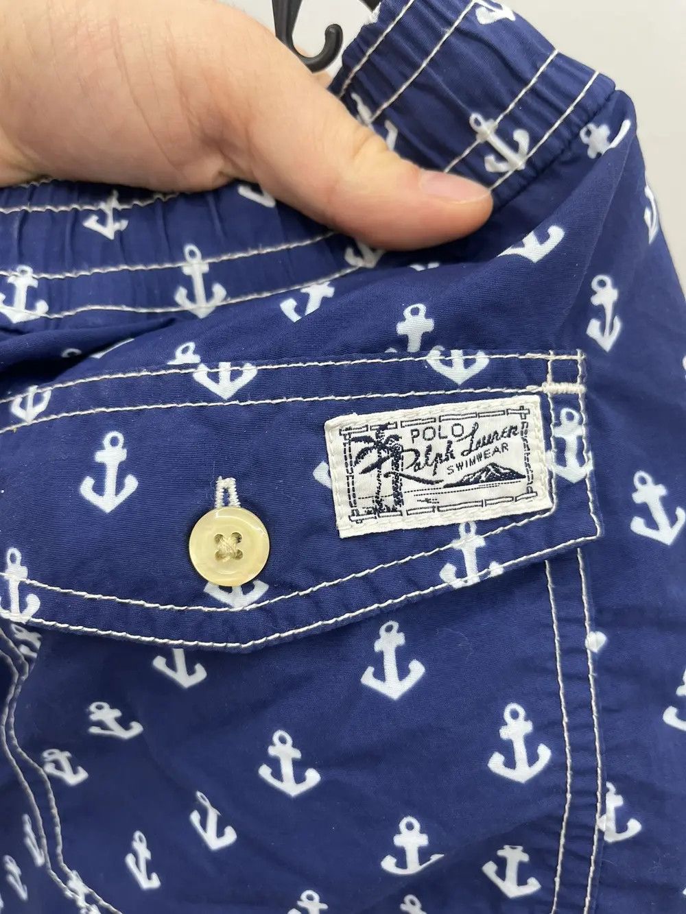 Polo Ralph Lauren Polo Ralph Lauren Swimwear Anchor Printed Shorts Size US 34 / EU 50 - 4 Thumbnail