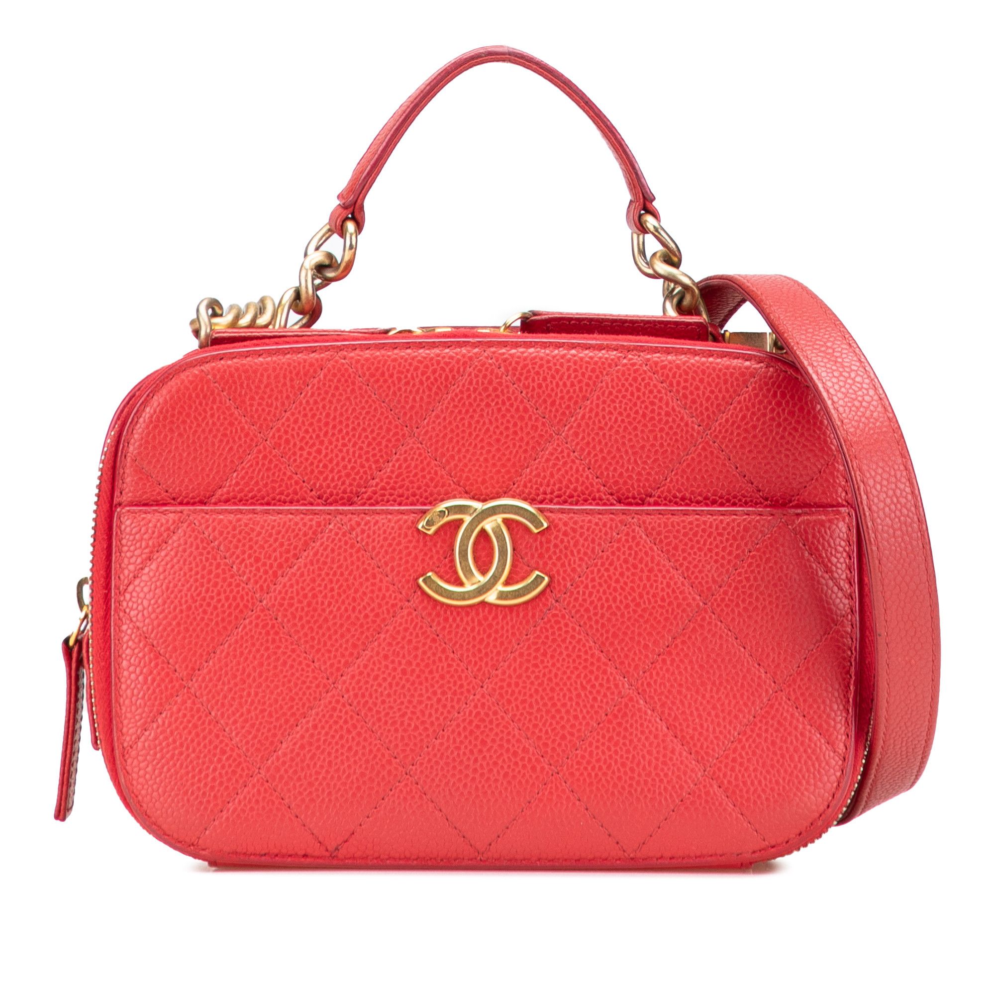 Chanel Chanel Small Quilted Caviar Top Handle Camera Bag Size ONE SIZE - 1 Thumbnail