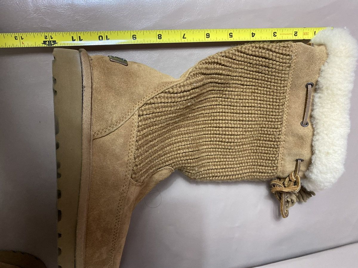 Vintage Ugg Australia Suburb Crochet 5921 chestnut Mid Calf