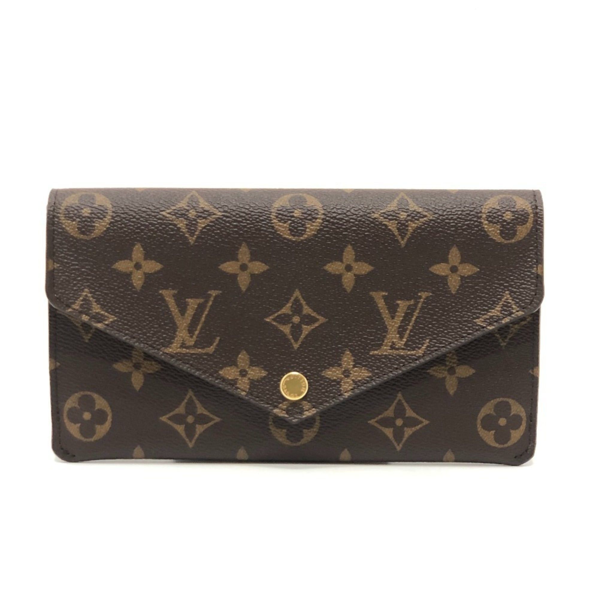 Louis Vuitton LOUIS VUITTON M62203 Portefeuille Jeanne Business Card Case Long Wallet Monogram Canvas Women's Rose Ballerine Size ONE SIZE - 1 Thumbnail