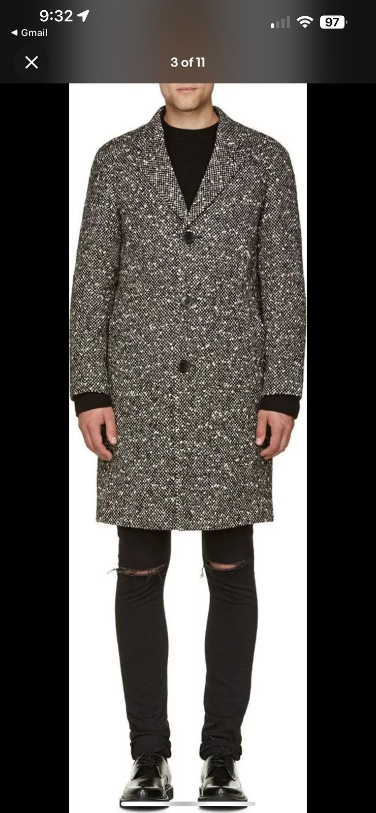 Saint Laurent Paris Saint Laurent Paris - FW14 - Hedi Slimane Saint Laurent Coat Size US S / EU 44-46 / 1 - 9 Thumbnail