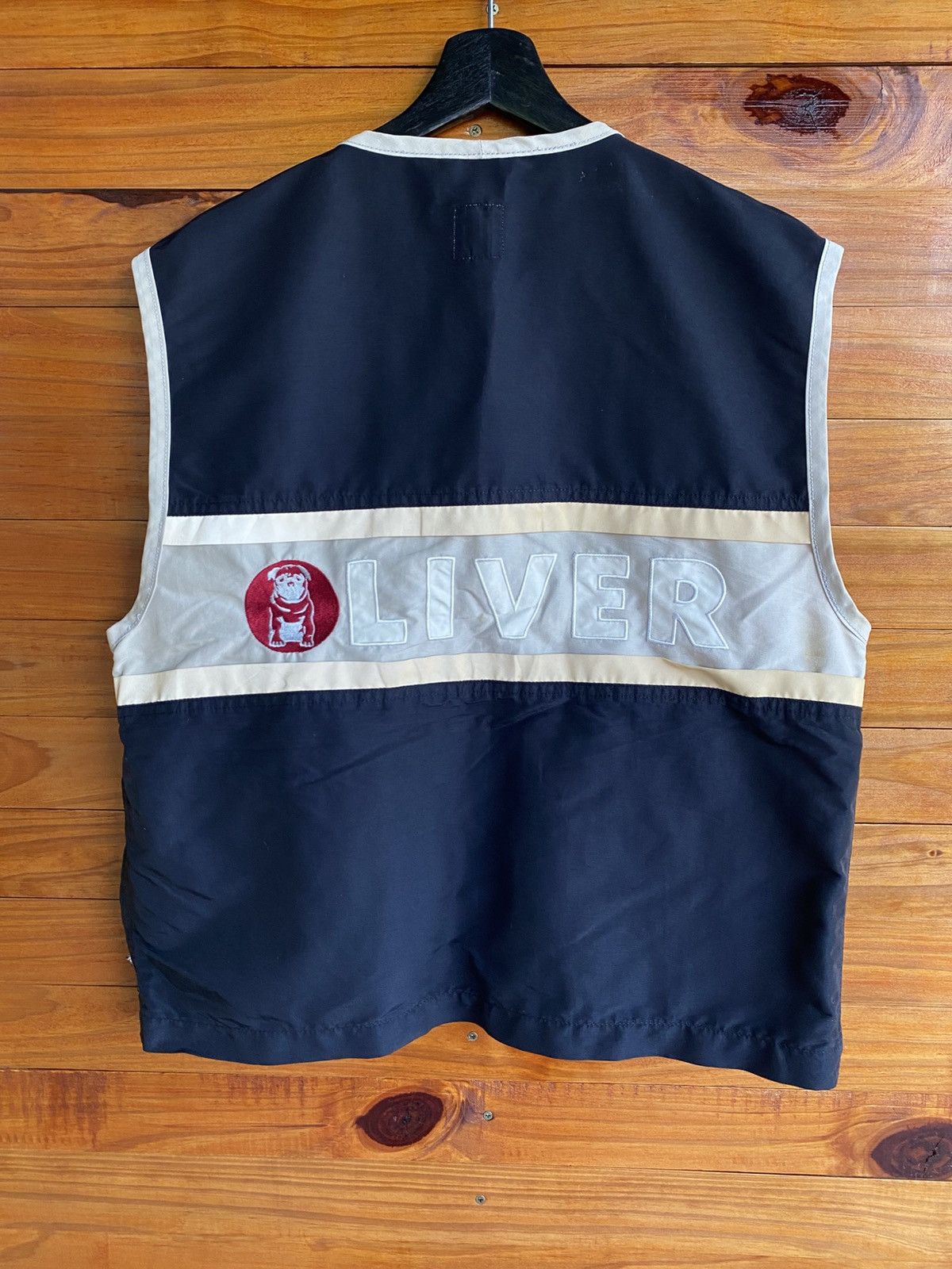 s.Oliver Vintage Oliver Two-Tone Utility Vest Black Beige – Unisex Size US M / EU 48-50 / 2 - 10 Thumbnail