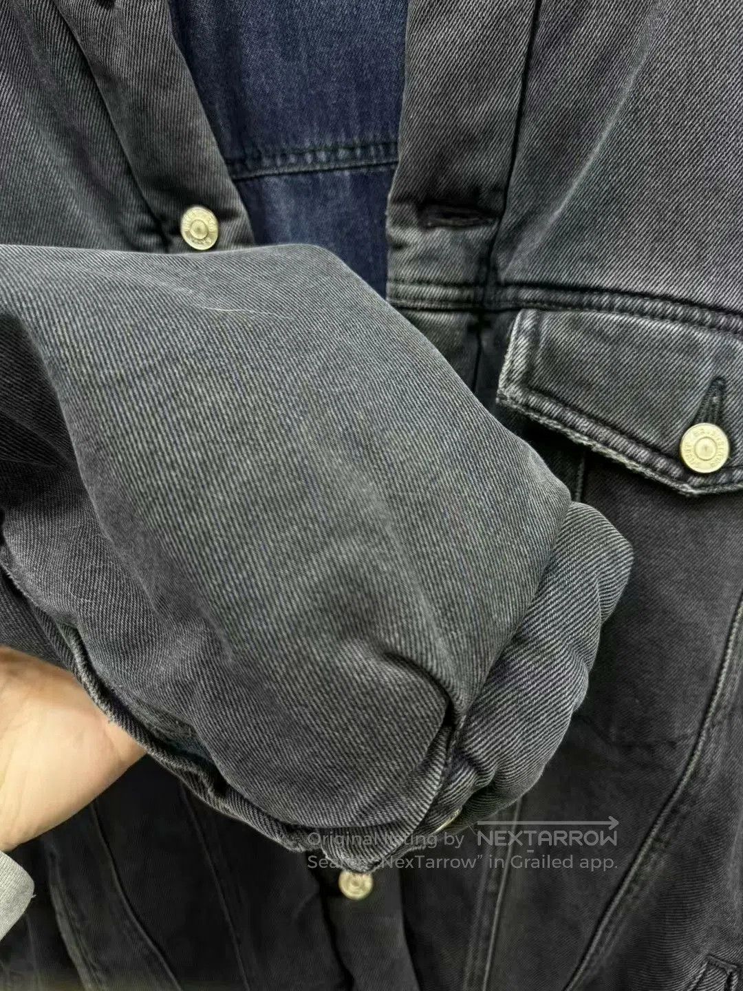 Balenciaga balenciaga color-block oversized denim jacket. Size US M / EU 48-50 / 2 - 8 Thumbnail