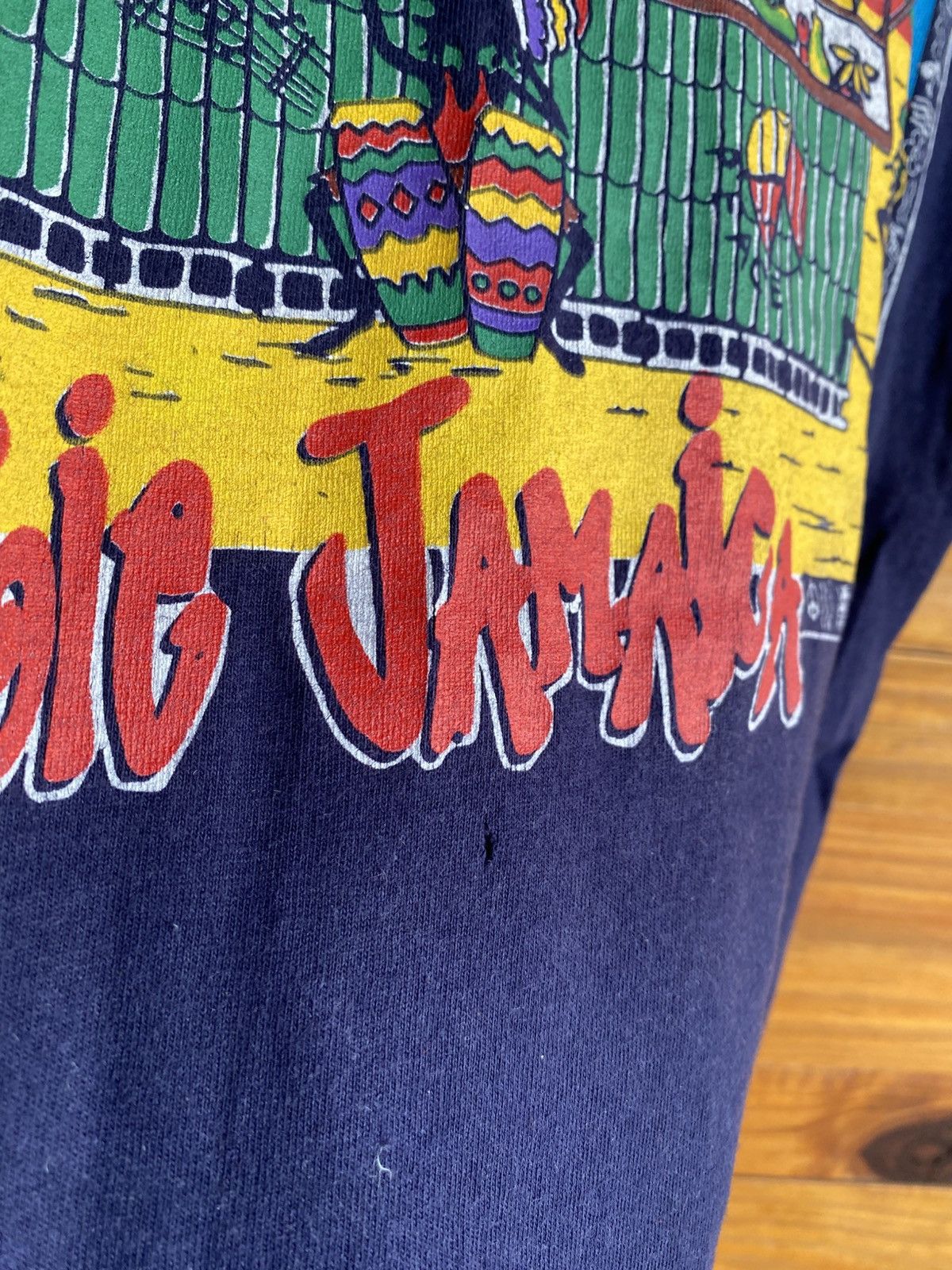 Vintage Vintage 90s Rasta Farm Negril Jamaica Graphic T-Shirt | Size US M / EU 48-50 / 2 - 15 Thumbnail