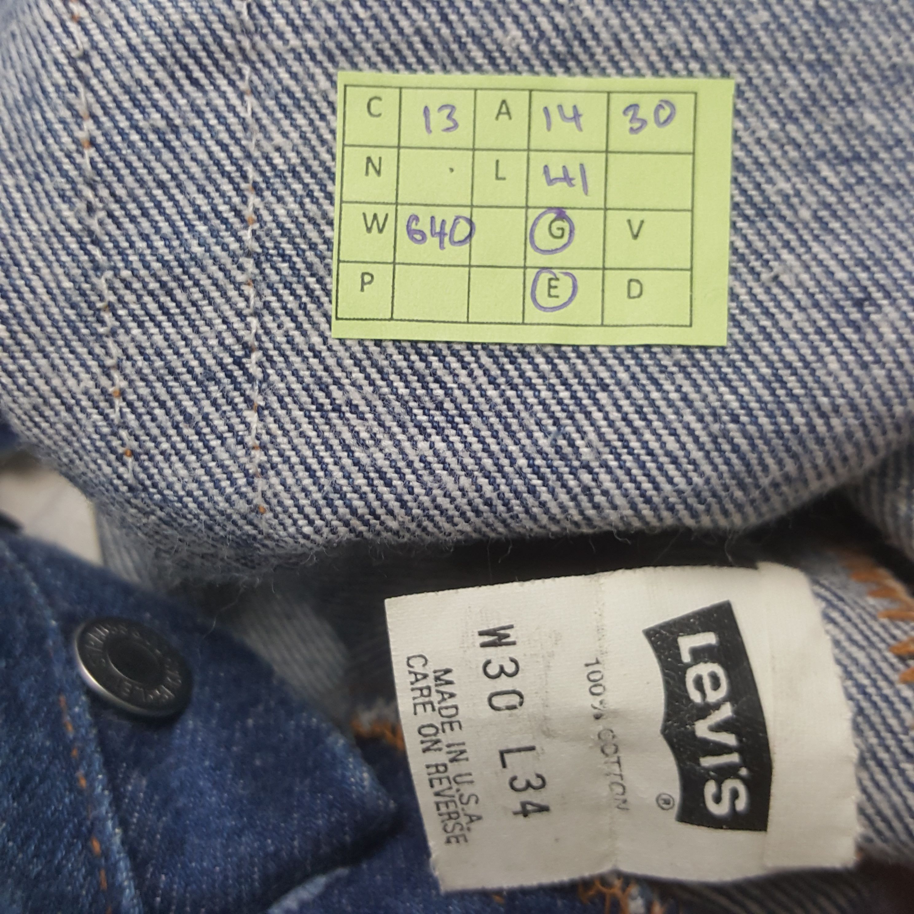 Levi's Vintage Levi's 501 Regular Style Denim Jeans RR13 Size US 28 / EU 44 - 8 Thumbnail