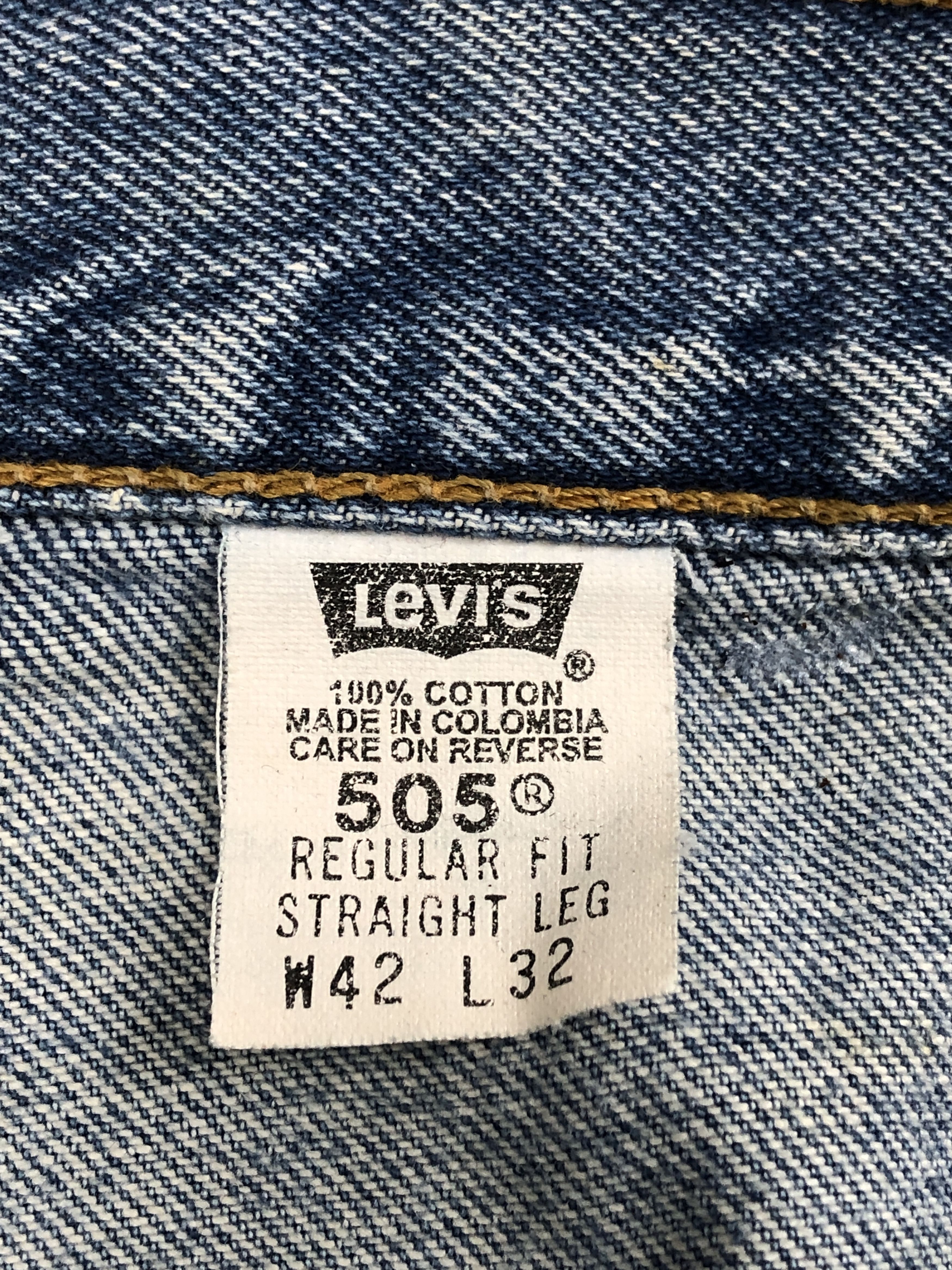 Levi's Vintage 90s Levis 505 Light Wash Jeans DP2437 Size US 39 - 11 Thumbnail