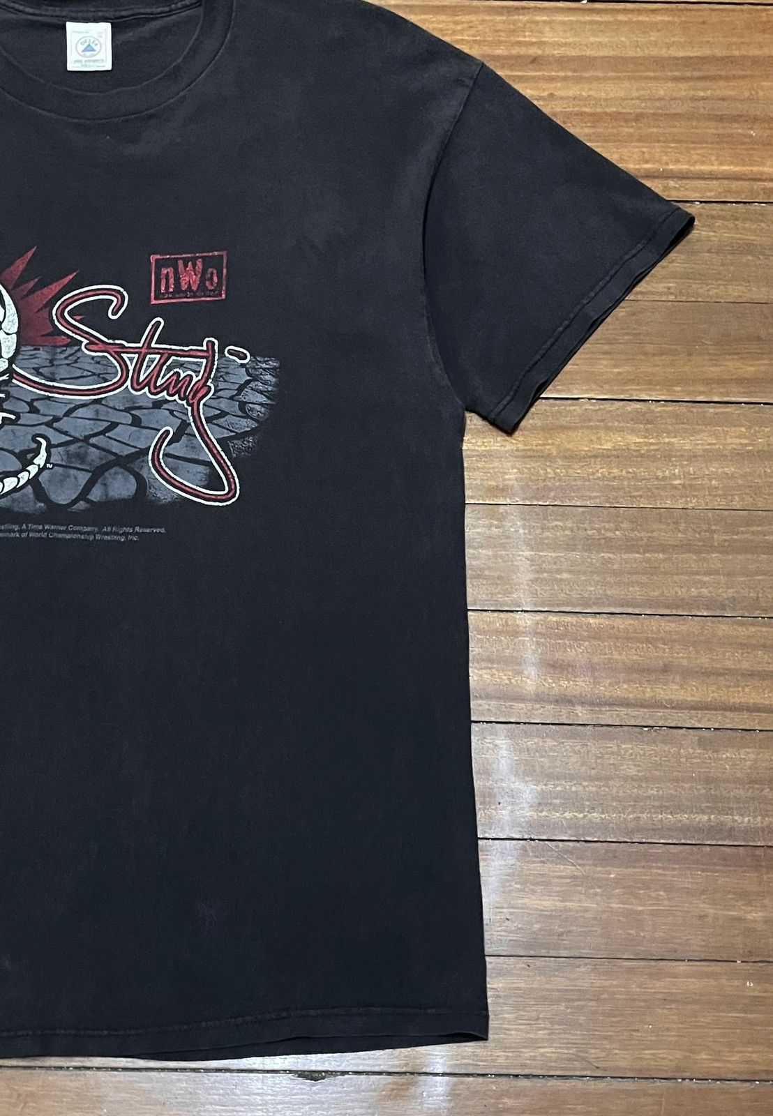 Vintage Very Rare Design Vintage WCW Wrestling Sting T-shirt 1998s Size US XL / EU 56 / 4 - 6 Thumbnail